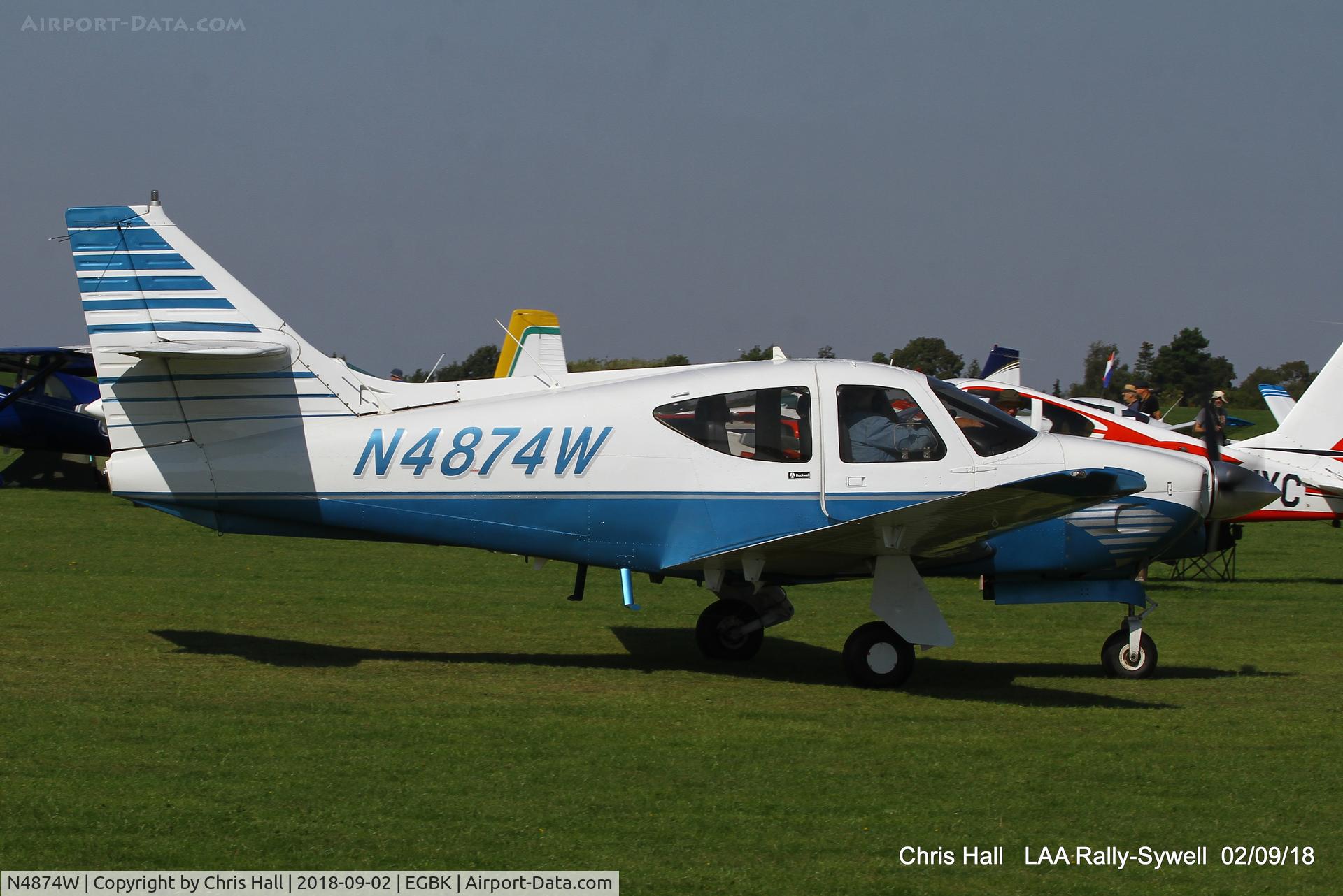 N4874W, 1977 Rockwell International 114 Commander C/N 14204, 2018 LAA Rally, Sywell