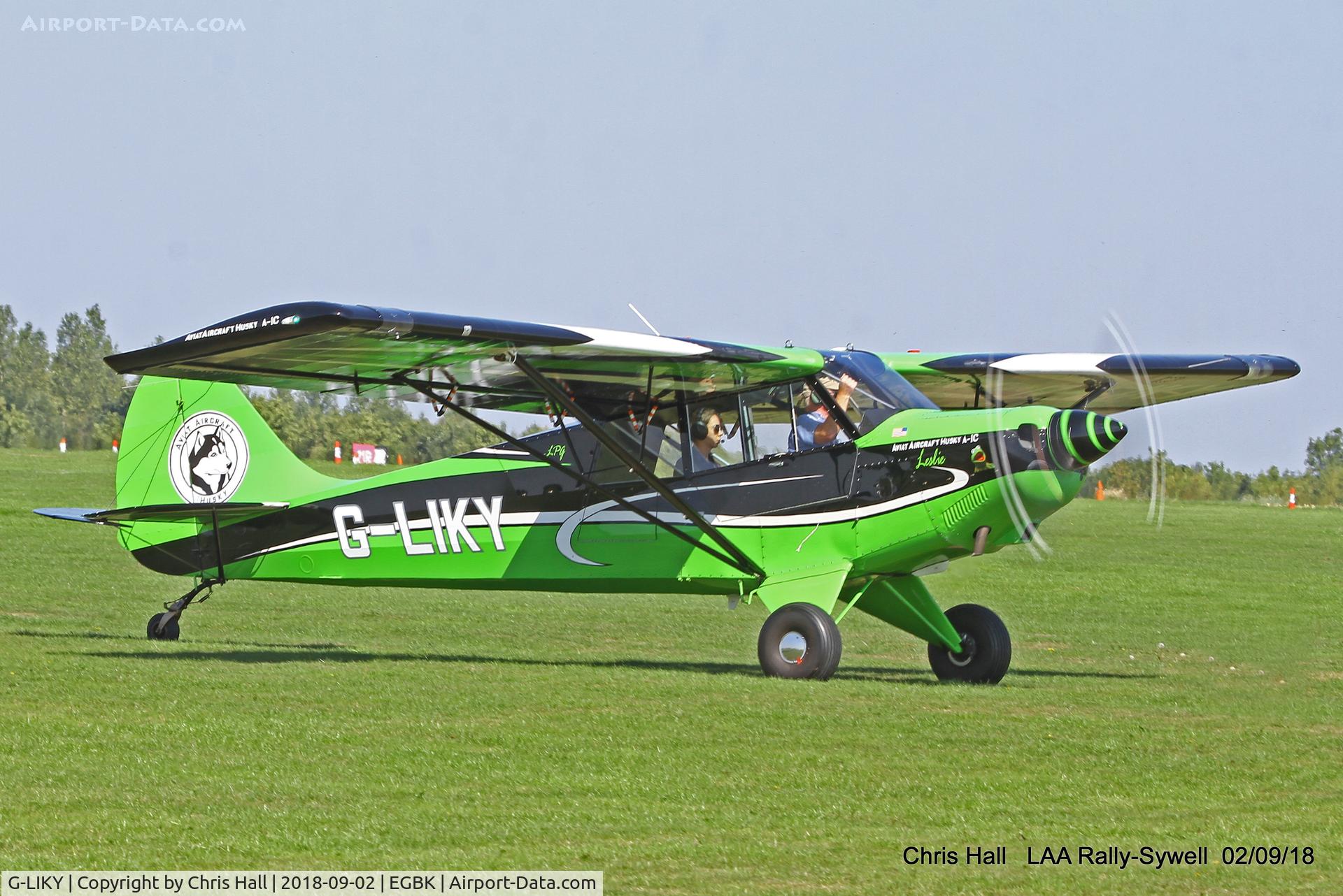 G-LIKY, 2015 Aviat A-1C-180 Husky C/N 3254, 2018 LAA Rally, Sywell