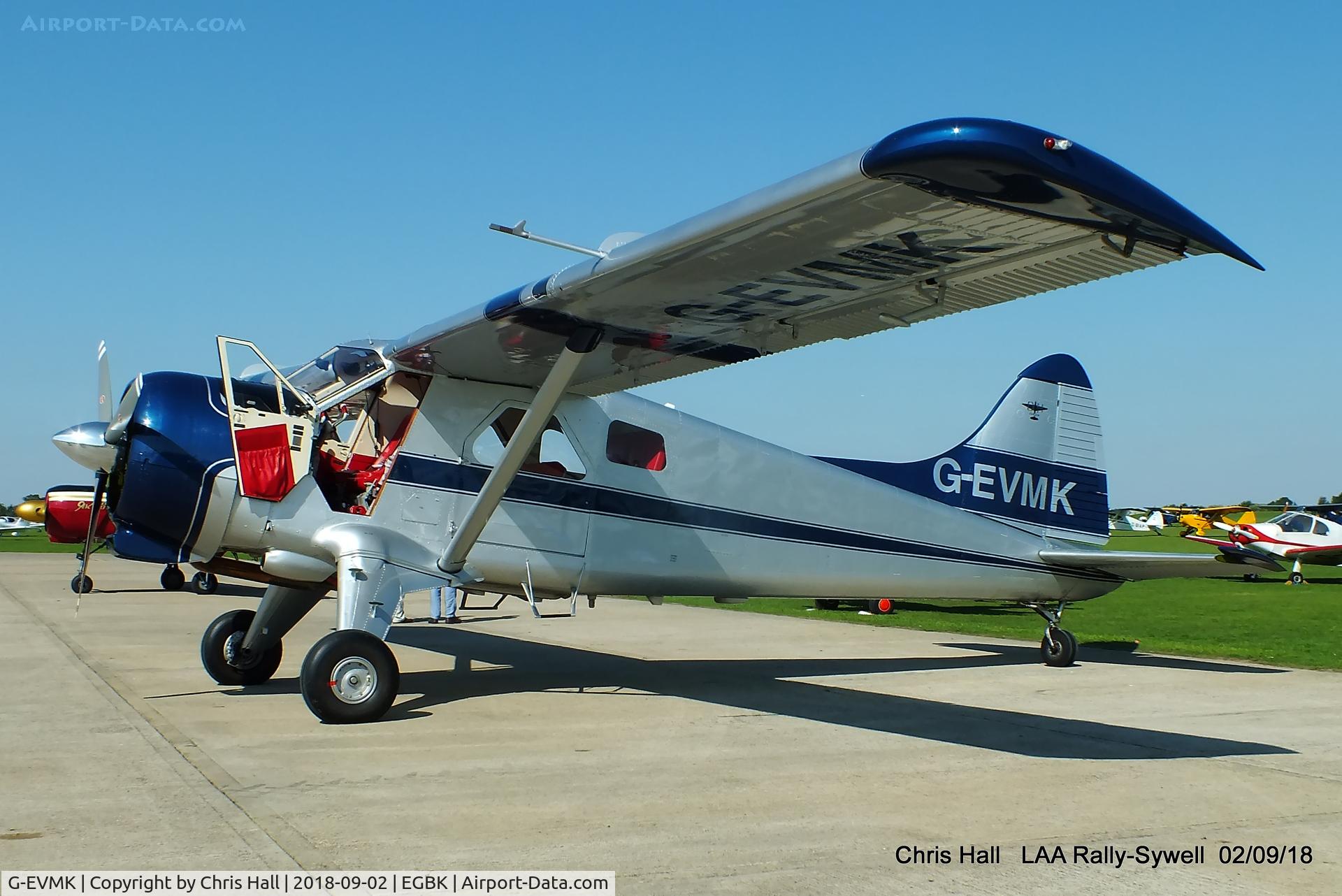 G-EVMK, 1953 De Havilland Canada U-6A Beaver C/N 672, 2018 LAA Rally, Sywell
