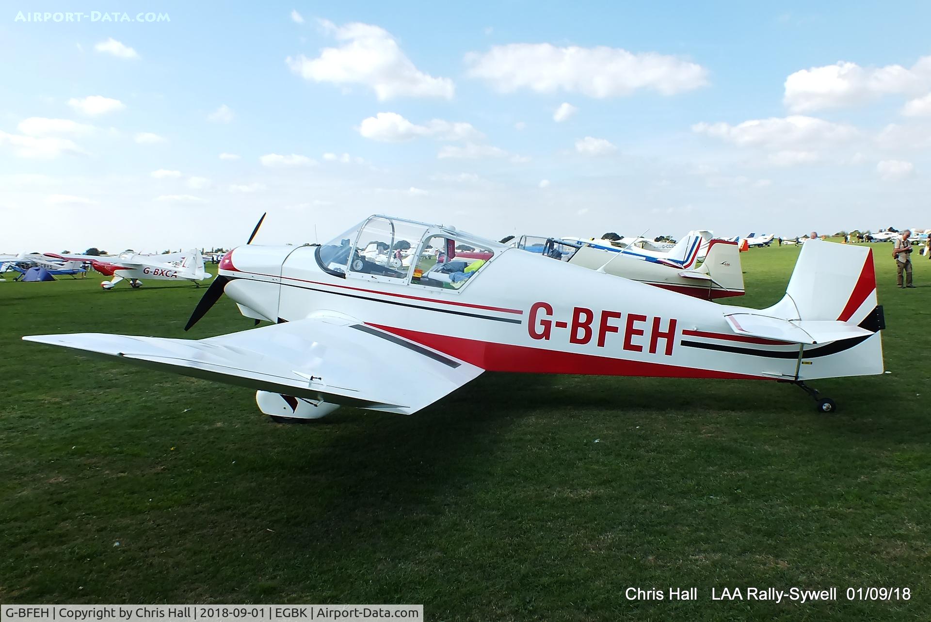 G-BFEH, 1958 Jodel D-117A Gran Tourisme C/N 828, 2018 LAA Rally, Sywell