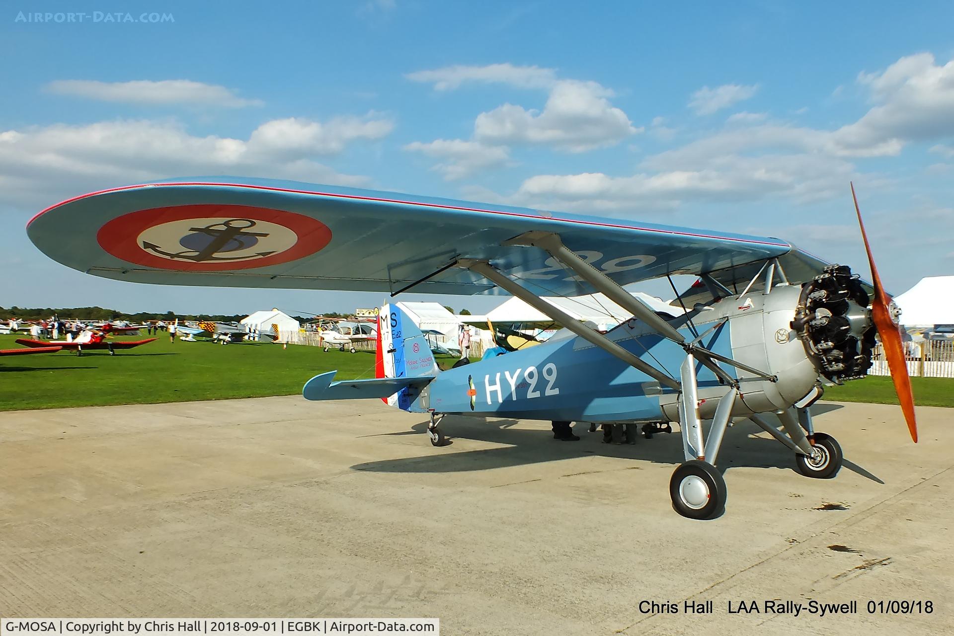 G-MOSA, 1952 Morane-Saulnier MS.317 C/N 351, 2018 LAA Rally, Sywell