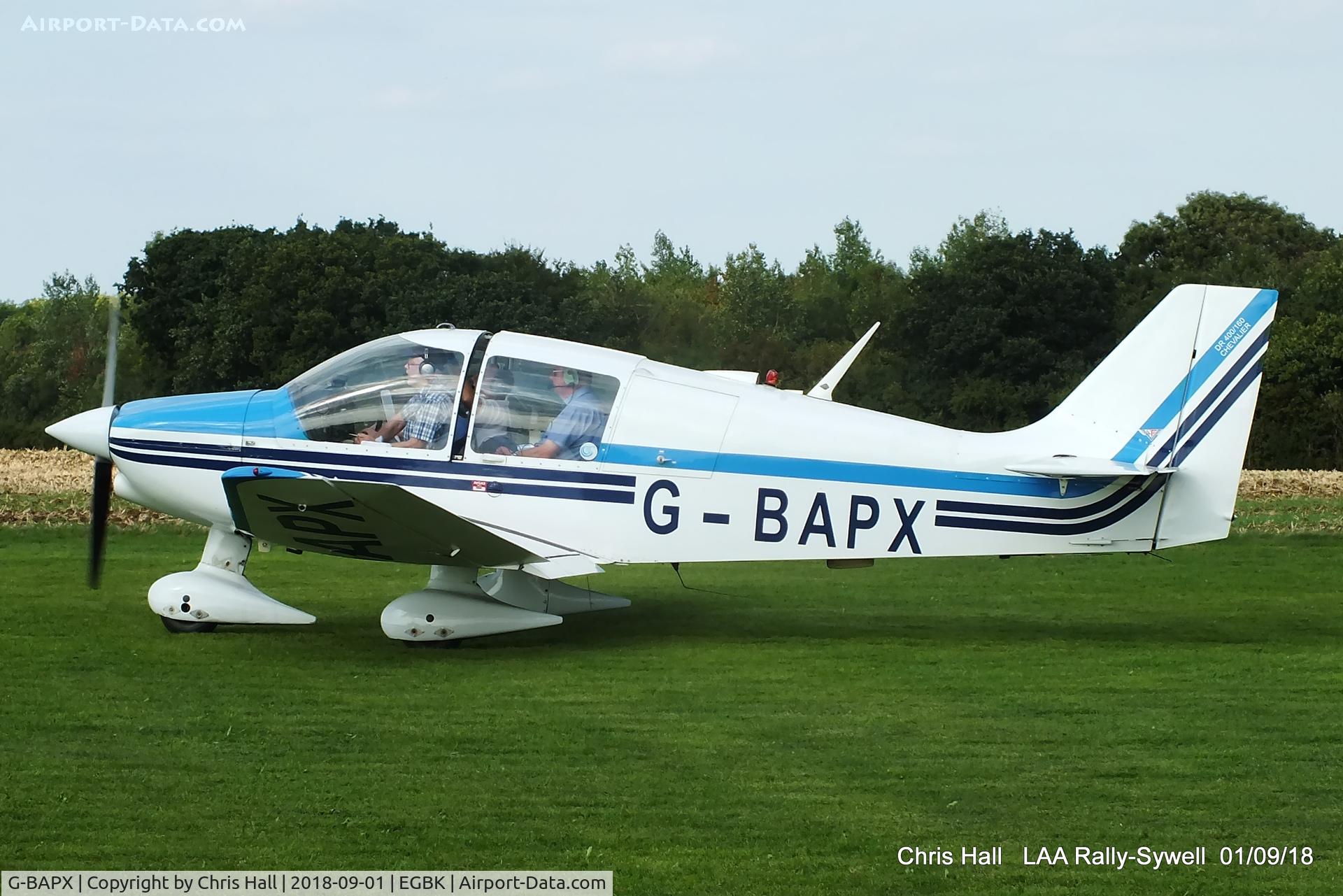 G-BAPX, 1972 Robin DR-400-160 Chevalier C/N 789, 2018 LAA Rally, Sywell
