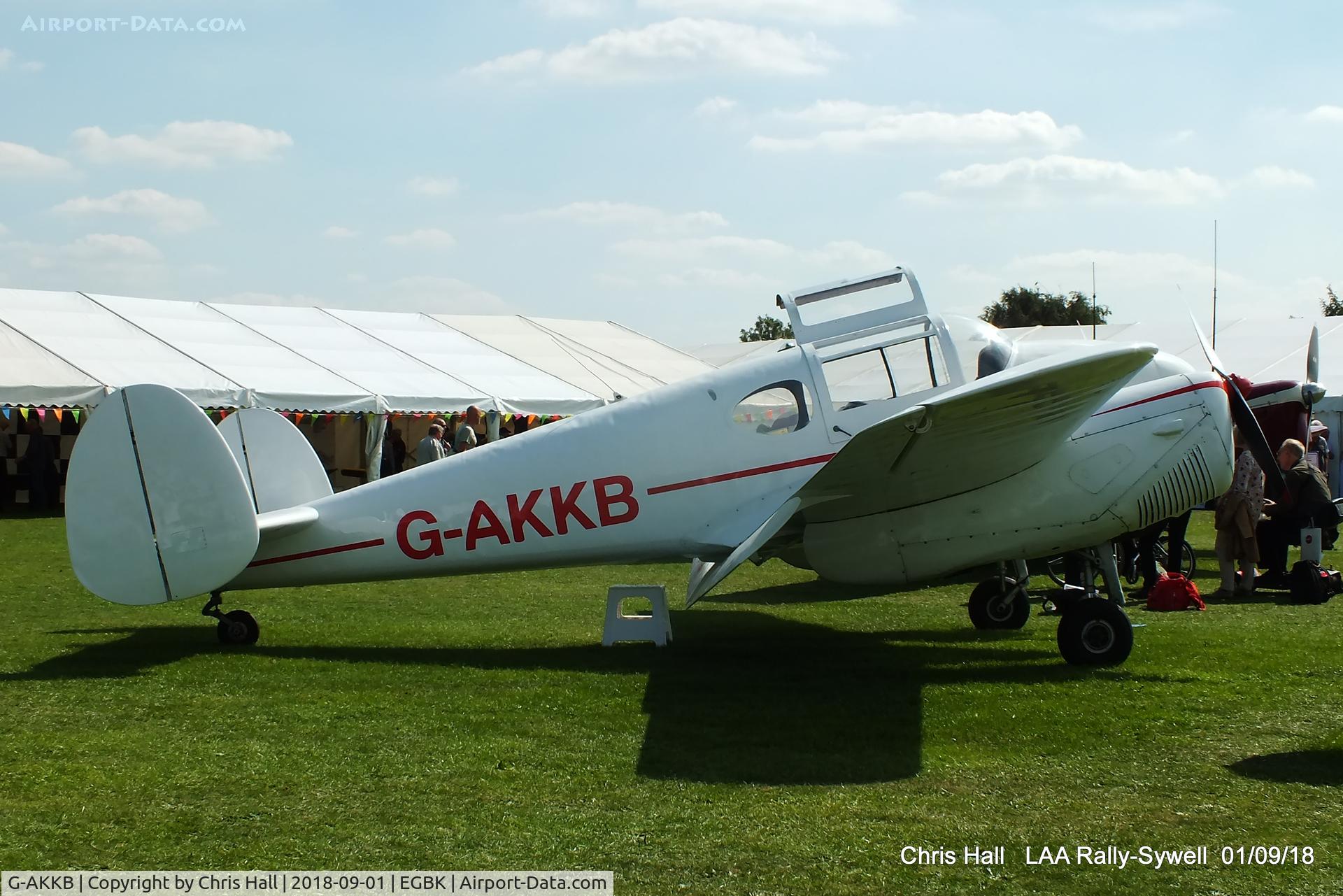 G-AKKB, 1947 Miles M-65 Gemini 1A C/N 6537, 2018 LAA Rally, Sywell