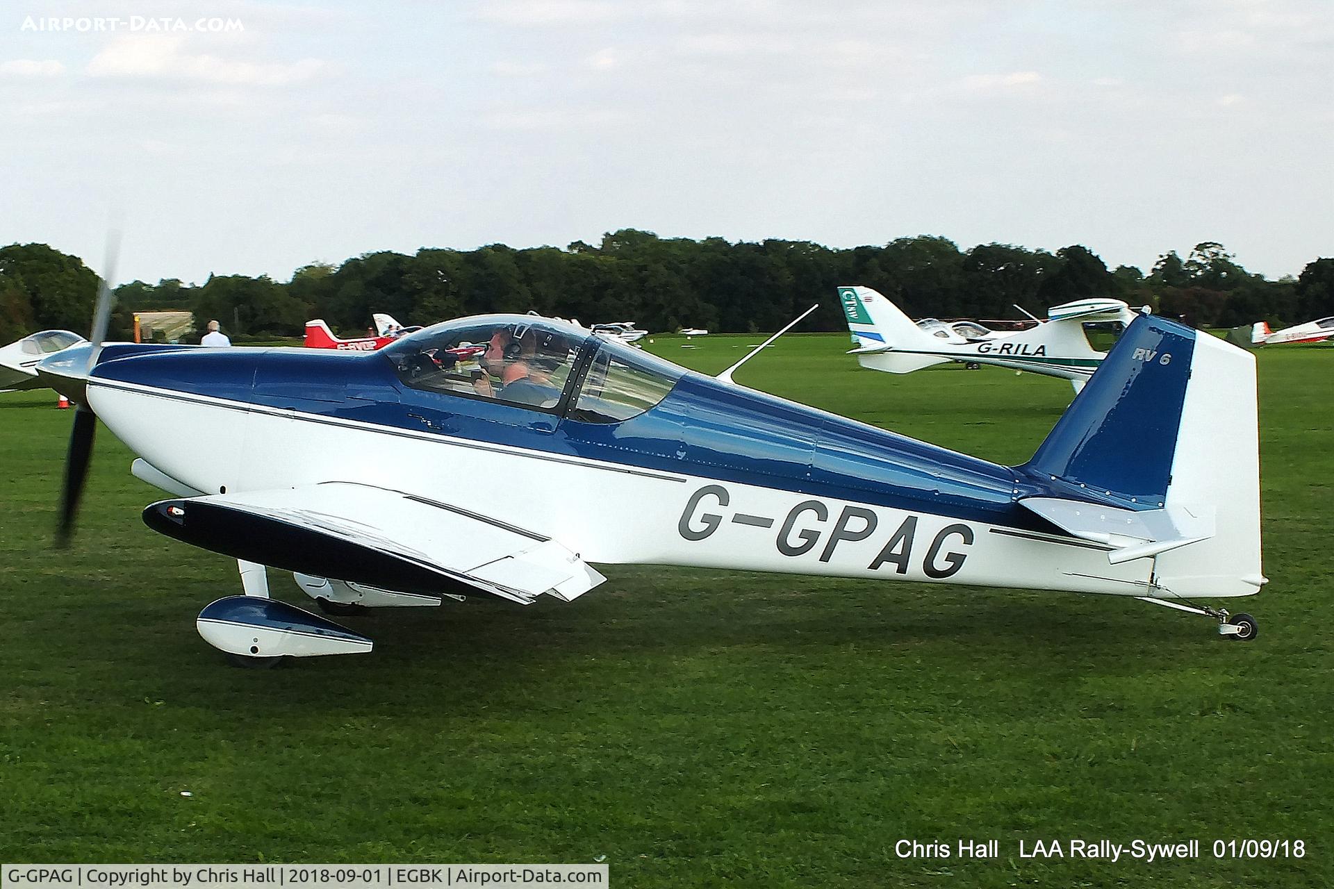 G-GPAG, 2002 Vans RV-6 C/N PFA 181A-13306, 2018 LAA Rally, Sywell