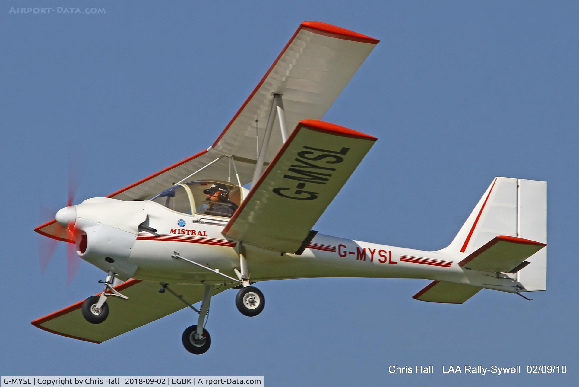 G-MYSL, 1988 Aviasud Mistral C/N BMAA/HB/007, 2018 LAA Rally, Sywell
