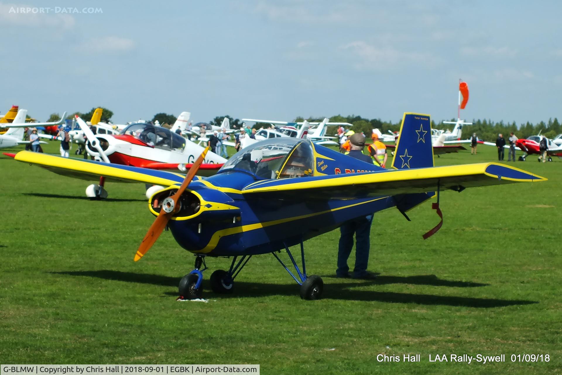 G-BLMW, 1987 Slingsby Tipsy T-66 Nipper 3 C/N PFA 025-11020, 2018 LAA Rally, Sywell