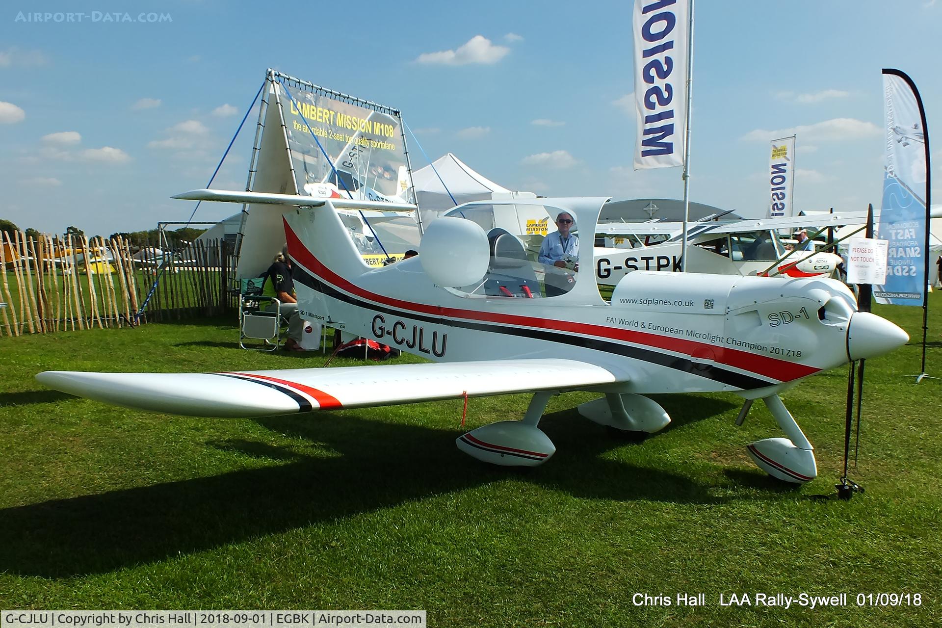 G-CJLU, 2016 Spacek SD-1 Minisport C/N 240, 2018 LAA Rally, Sywell