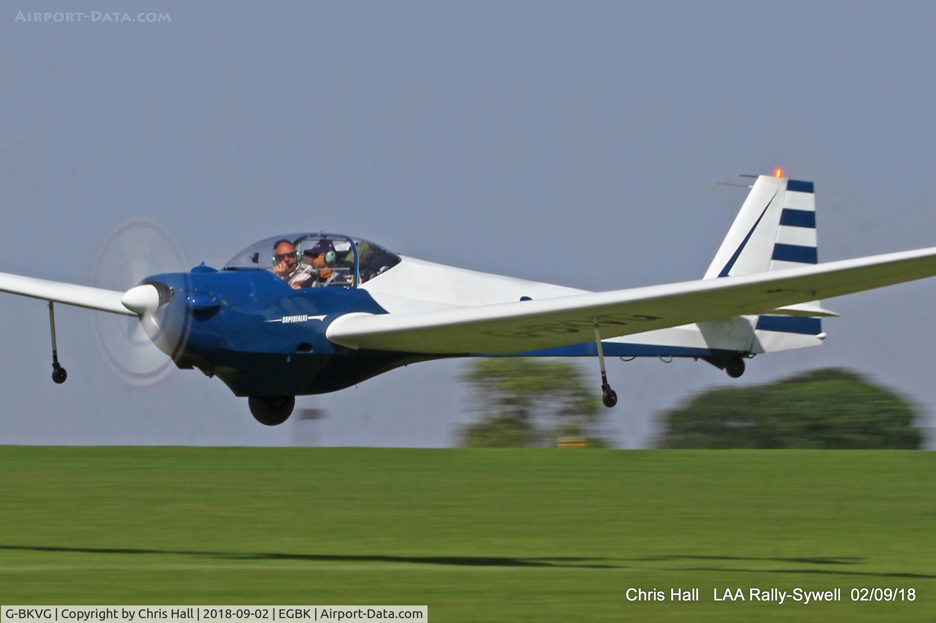 G-BKVG, 1983 Scheibe SF-25E Super Falke C/N 4362, 2018 LAA Rally, Sywell