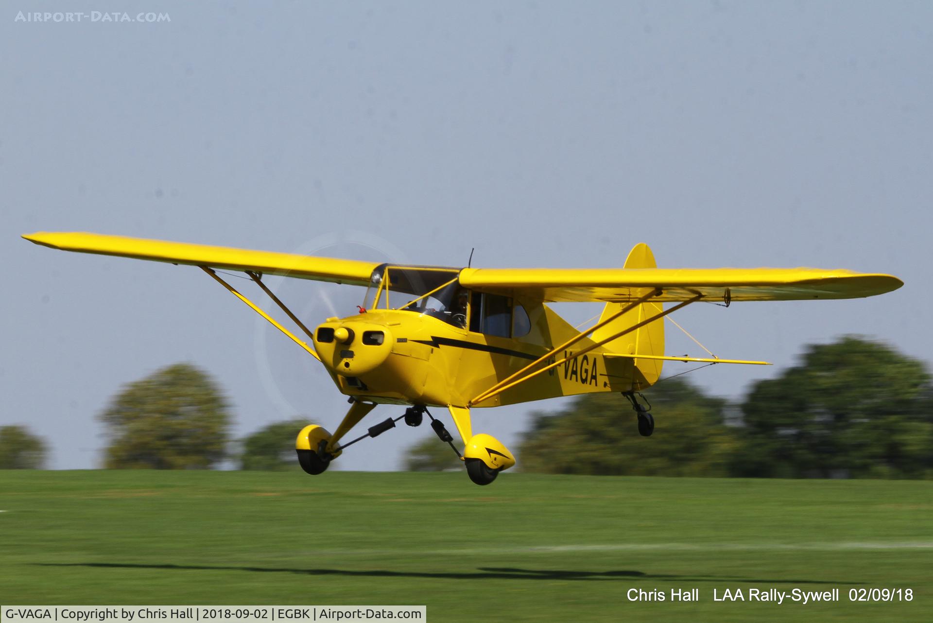 G-VAGA, 1948 Piper PA-15 Vagabond Vagabond C/N 15-248, 2018 LAA Rally, Sywell