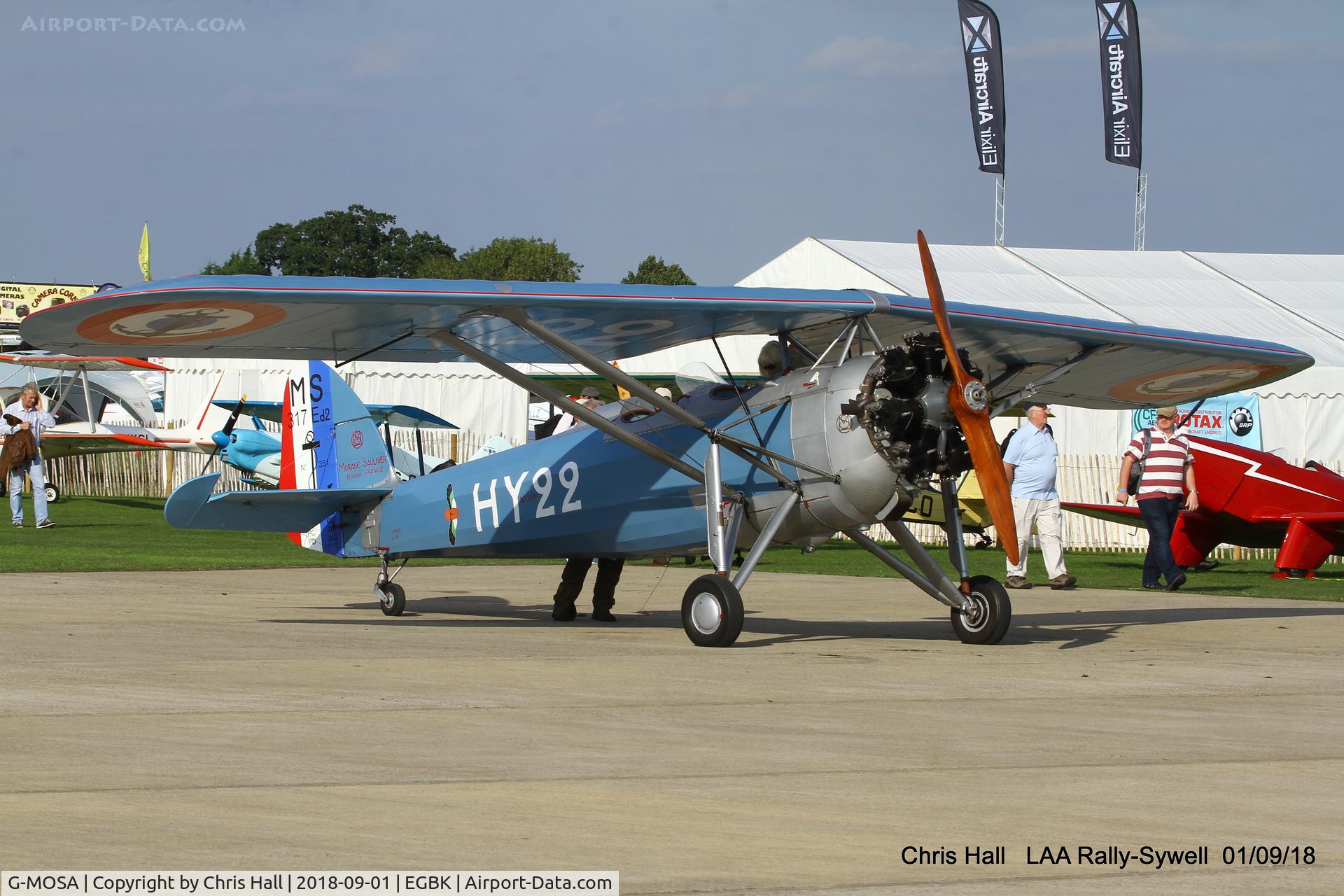 G-MOSA, 1952 Morane-Saulnier MS.317 C/N 351, 2018 LAA Rally, Sywell