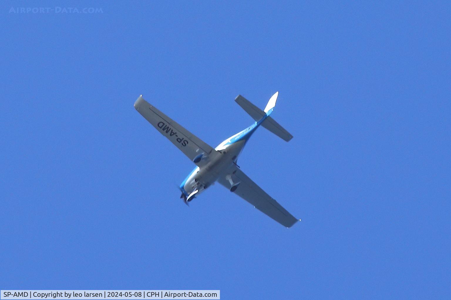 SP-AMD, 2017 Cirrus Aircraft Corporation SR-22 GTS Turbo C/N 2032, Overflying CPH 8.5.2024