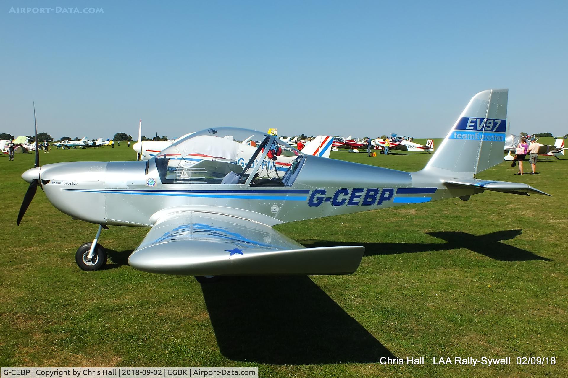 G-CEBP, 2006 Aerotechnik EV-97 Eurostar C/N 2825, 2018 LAA Rally, Sywell