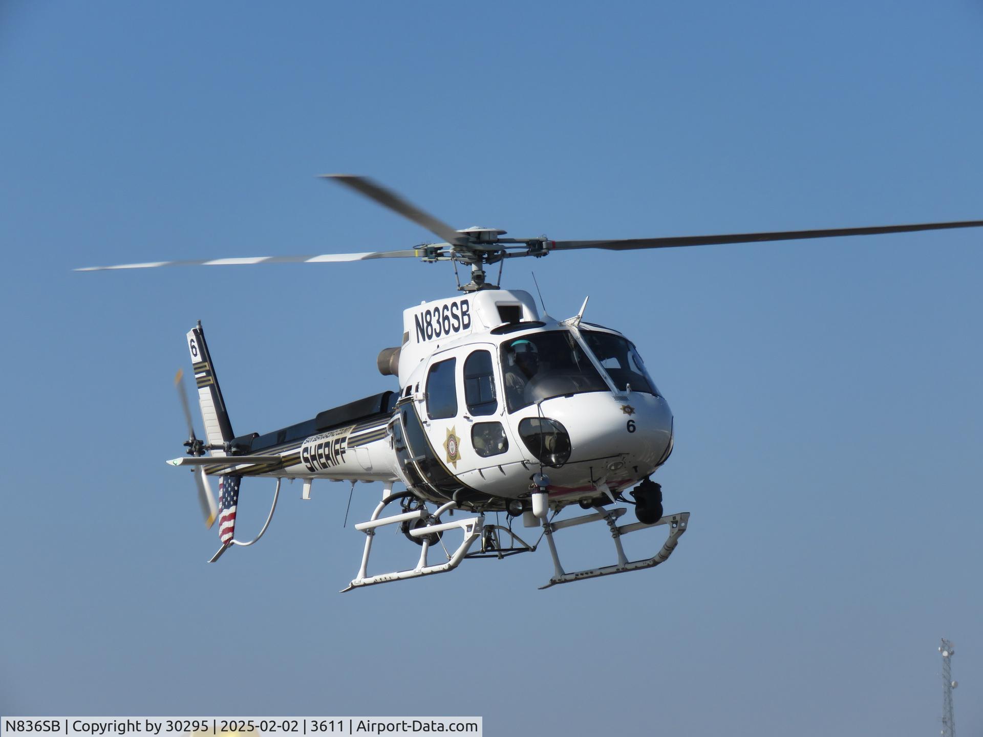 N836SB, 2016 Airbus Helicopters AS-350B-3 Ecureuil C/N 8233, Coming back