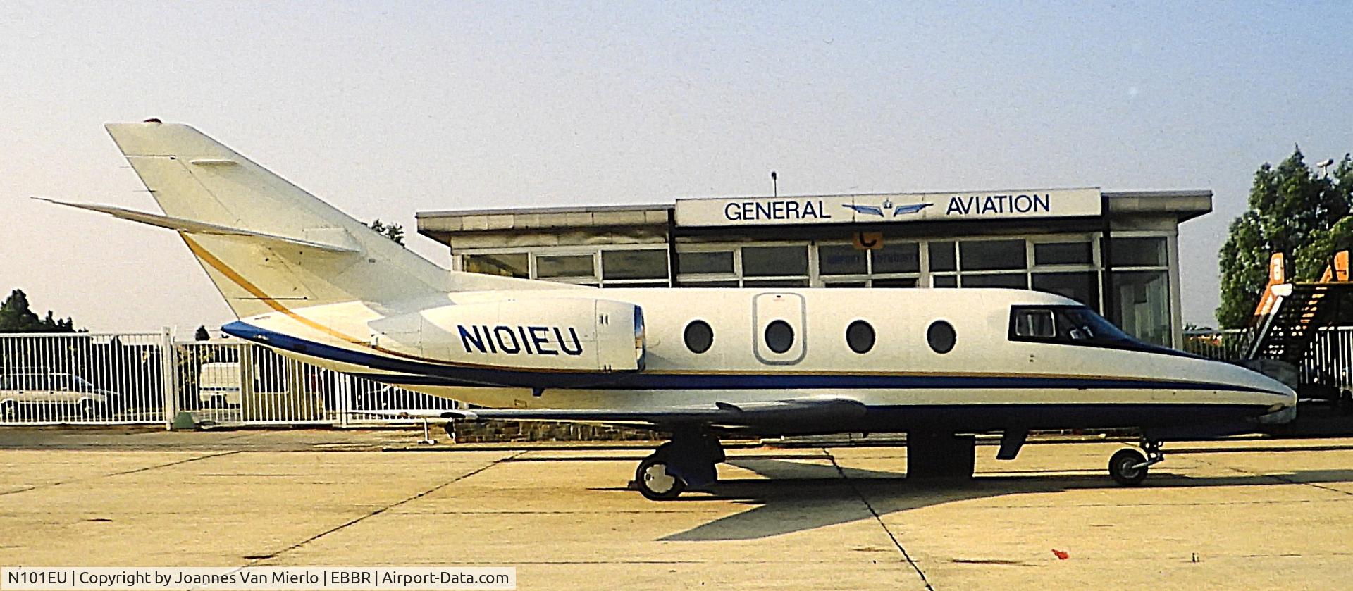 N101EU, 1985 Dassault Falcon 10 C/N 204, ex-slide