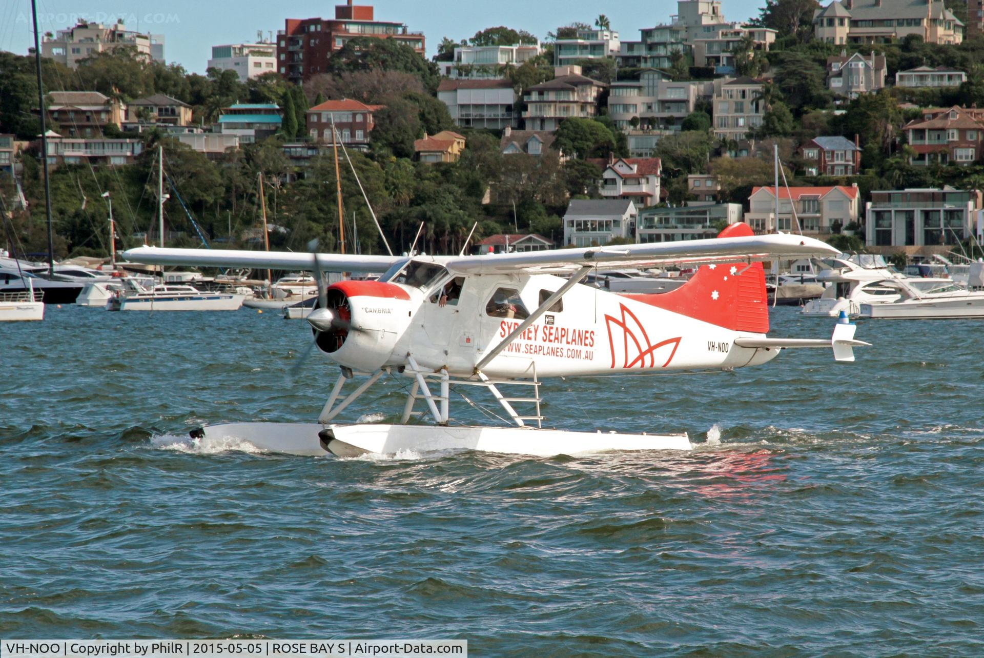 VH-NOO, 1963 De Havilland Canada DHC-2 Beaver Mk.I C/N 1535, VH-NOO 1963 DHC-2 Beaver Sydney Seaplanes Rose Bay Water Airport Sydney
Written off in a crash on 31 December 2017 at Jerusalem Bay off Cowan Creek,