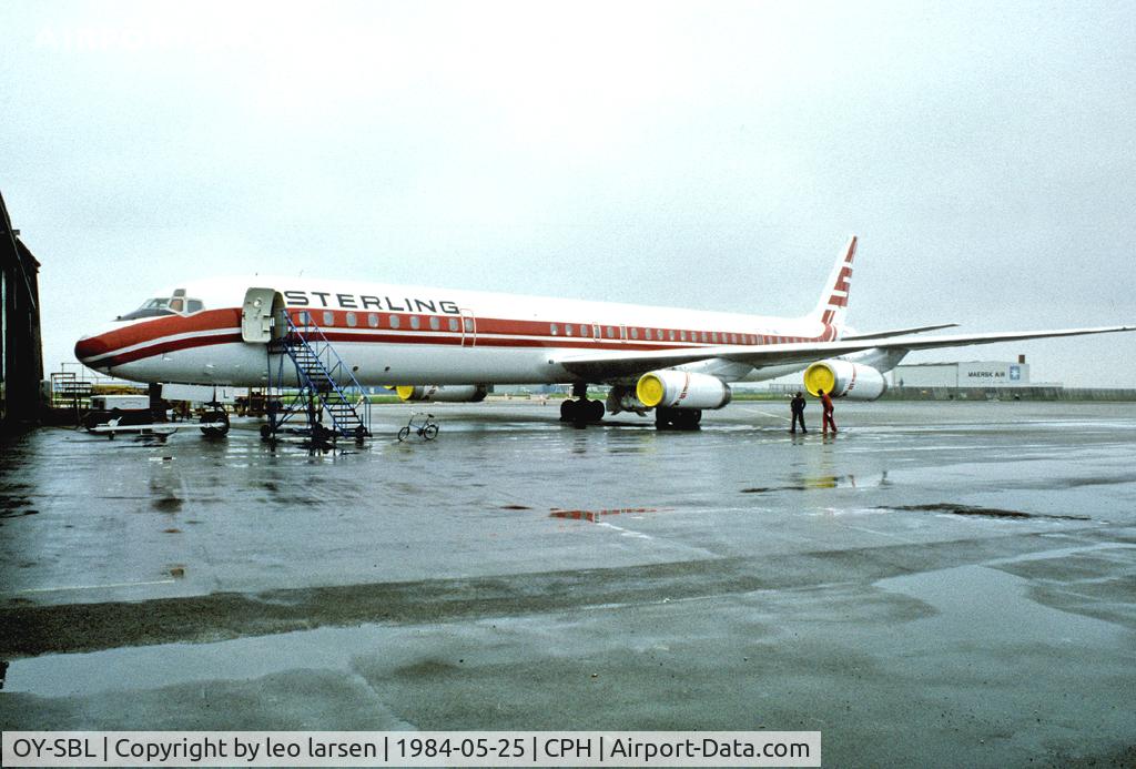 OY-SBL, 1969 Douglas DC-8-63 C/N 46054, Copenhagen 25.5.1984