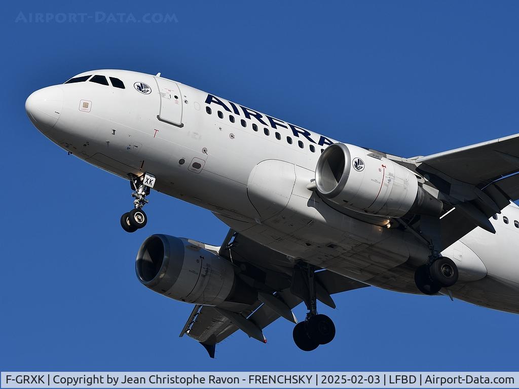 F-GRXK, 2006 Airbus A319-115LR C/N 2716, Paris (CDG)	Bordeaux (BOD)	AF7436