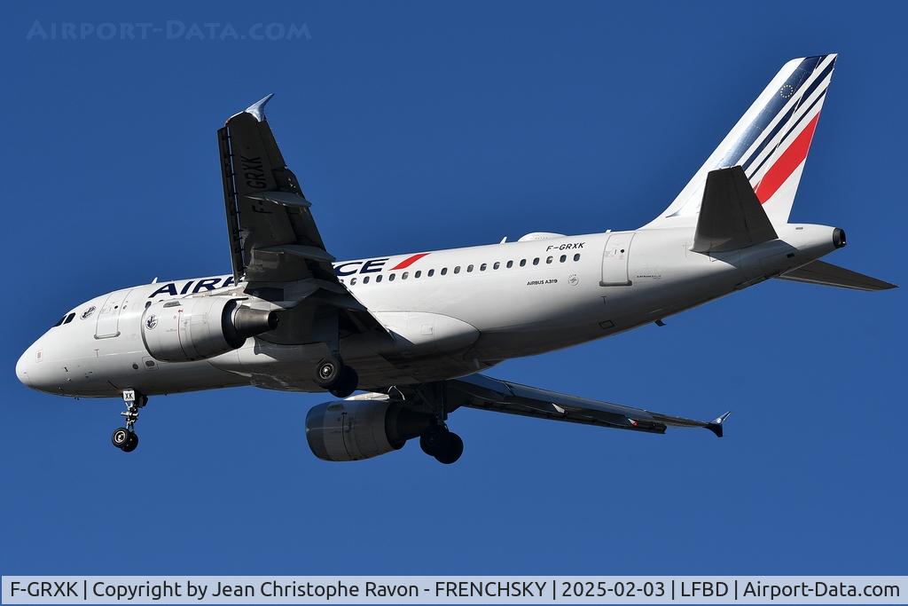 F-GRXK, 2006 Airbus A319-115LR C/N 2716, Paris (CDG)	Bordeaux (BOD)	AF7436