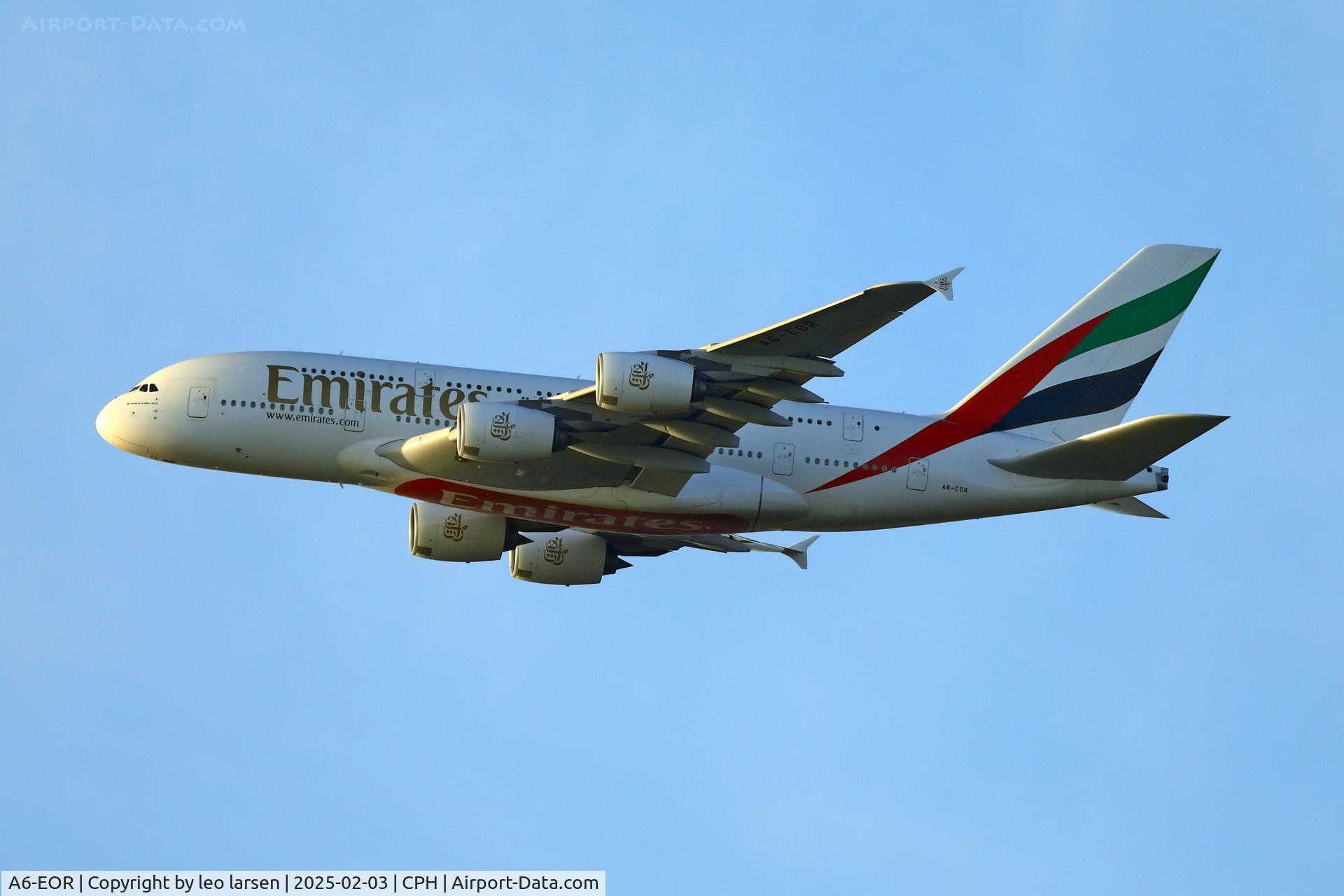 A6-EOR, 2015 Airbus A380-861 C/N 202, Copenhagen 3.2.2025