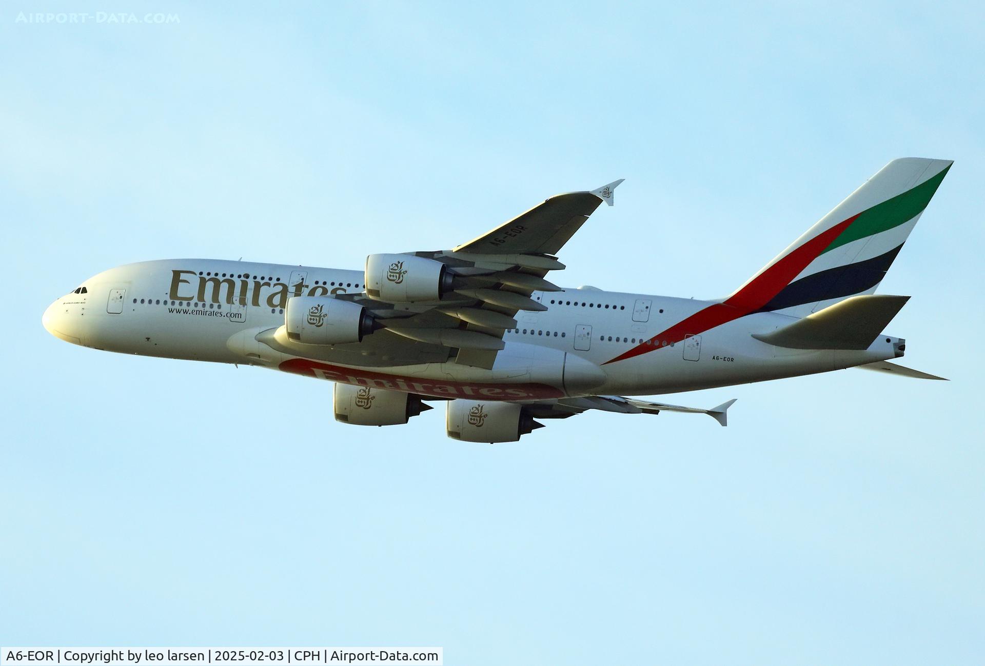 A6-EOR, 2015 Airbus A380-861 C/N 202, Copenhagen 3.2.2025