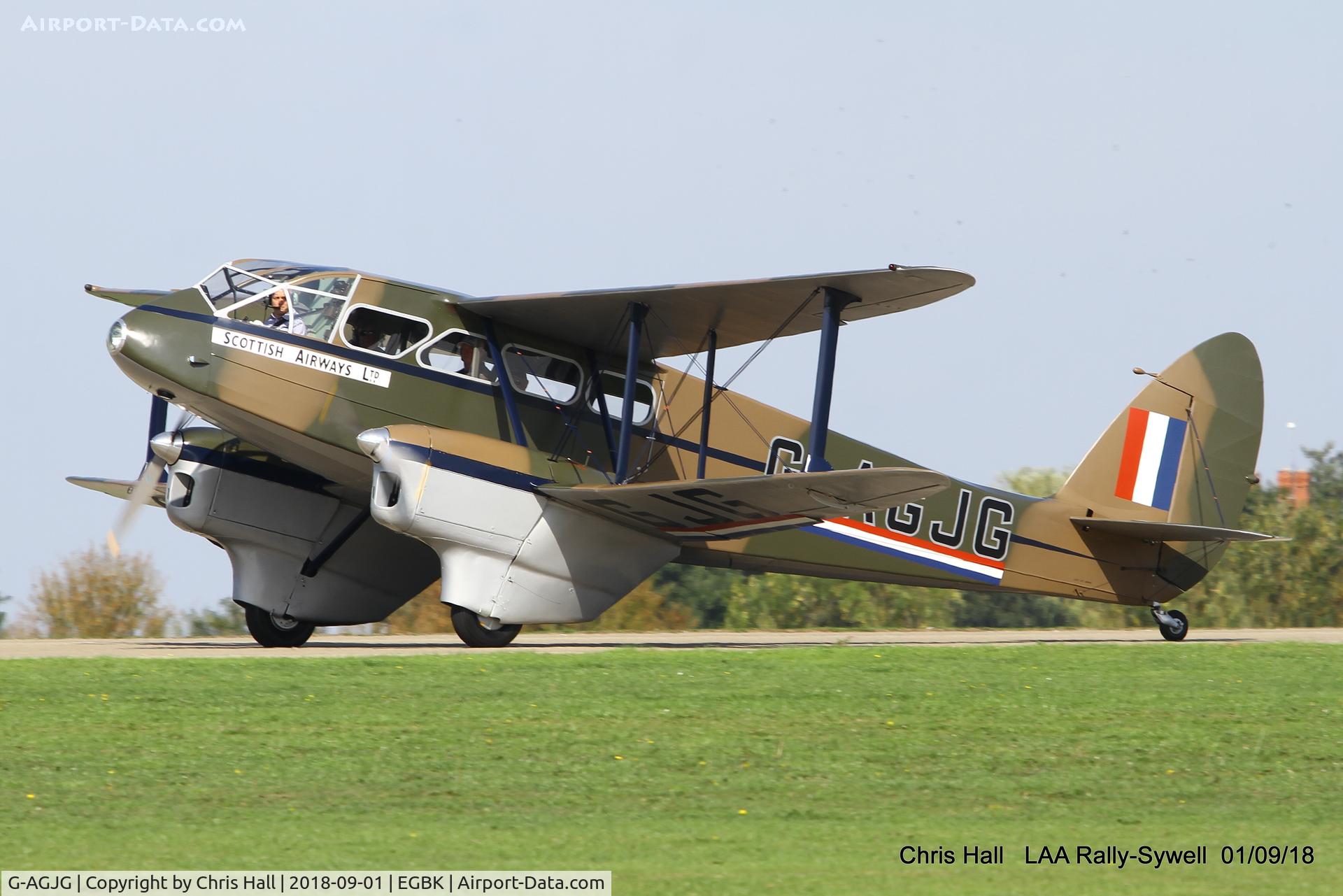 G-AGJG, 1941 De Havilland DH-89A Dominie/Dragon Rapide C/N 6517, 2018 LAA Rally, Sywell