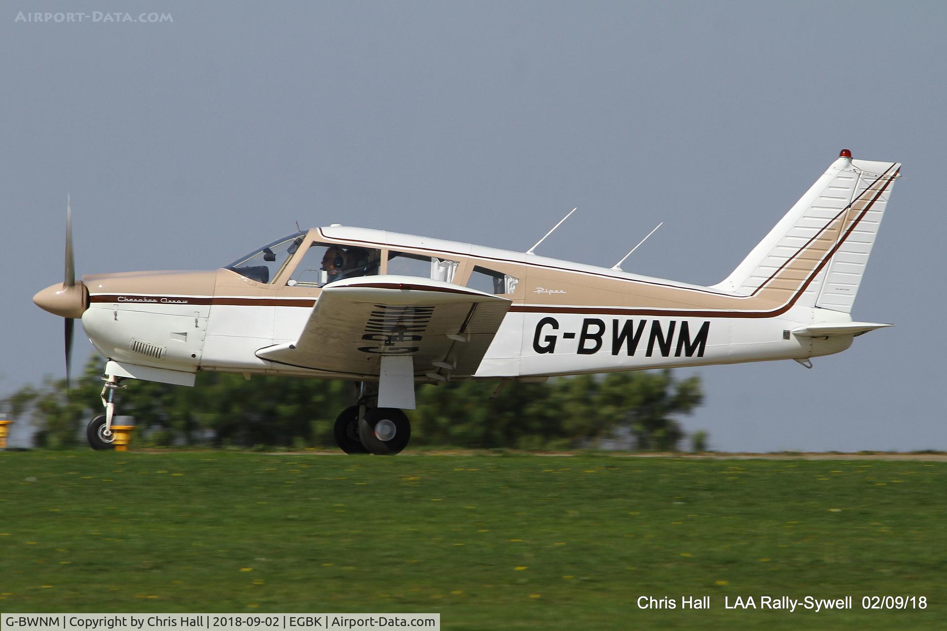 G-BWNM, 1968 Piper PA-28R-180 Cherokee Arrow C/N 28R-30435, 2018 LAA Rally, Sywell