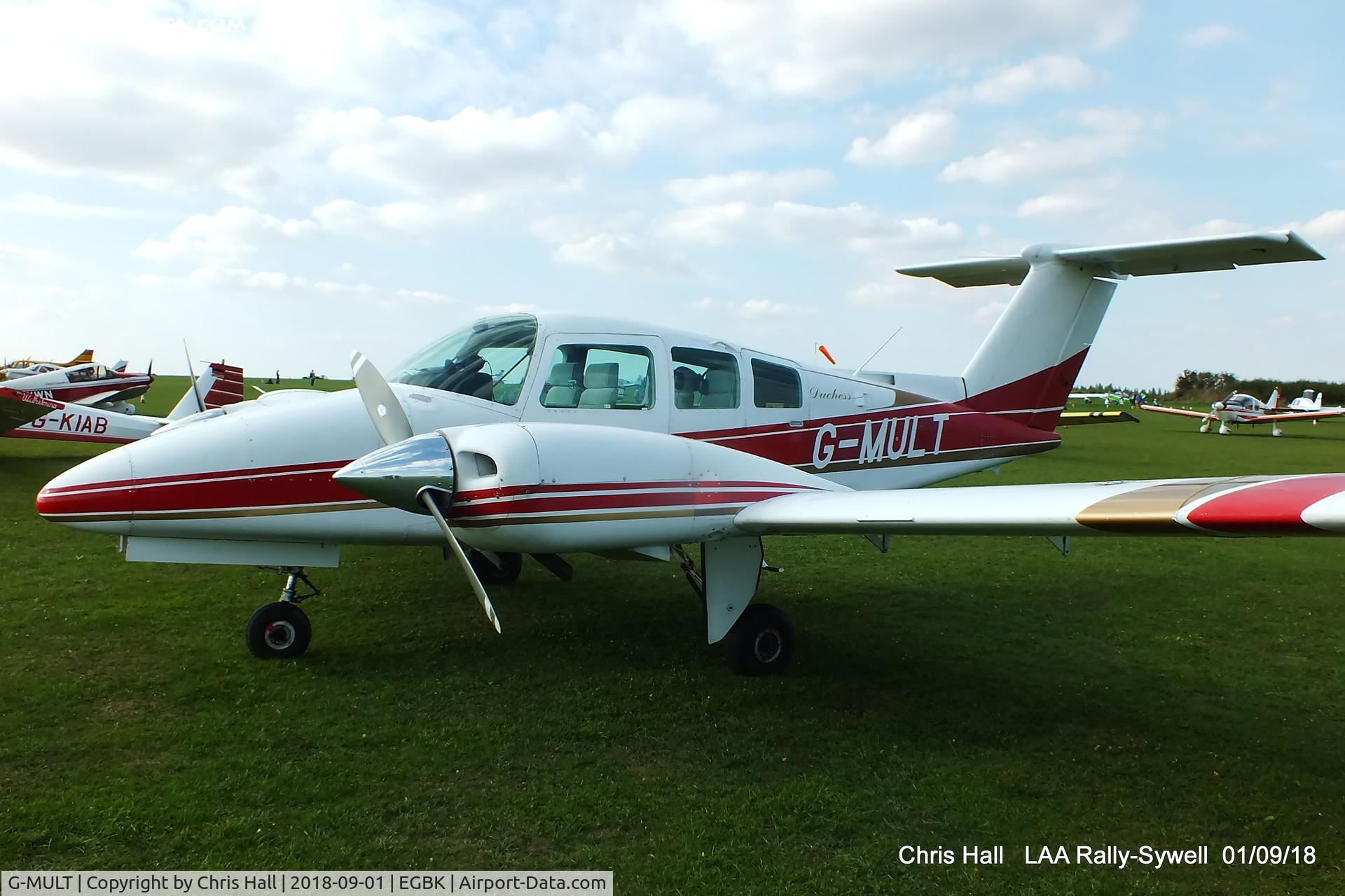G-MULT, 1981 Beech 76 Duchess C/N ME-396, 2018 LAA Rally, Sywell