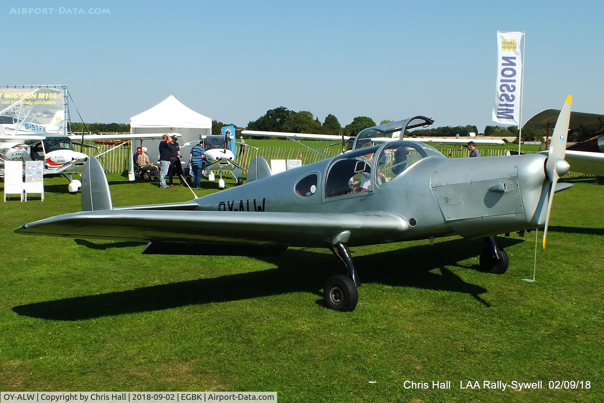 OY-ALW, 1946 Miles M.28 Mercury 6 C/N 6268, 2018 LAA Rally, Sywell