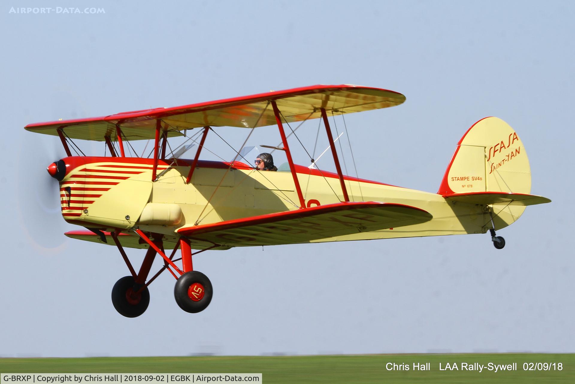 G-BRXP, 1948 Stampe-Vertongen SV-4C C/N 678, 2018 LAA Rally, Sywell