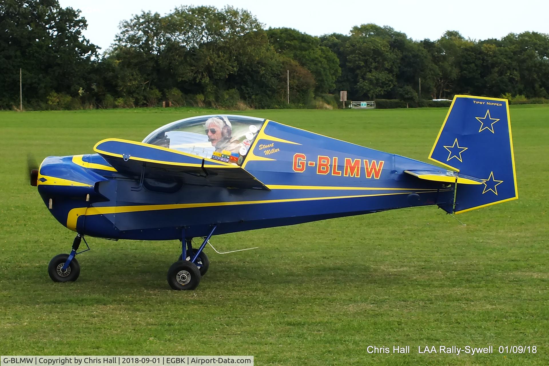 G-BLMW, 1987 Slingsby Tipsy T-66 Nipper 3 C/N PFA 025-11020, 2018 LAA Rally, Sywell