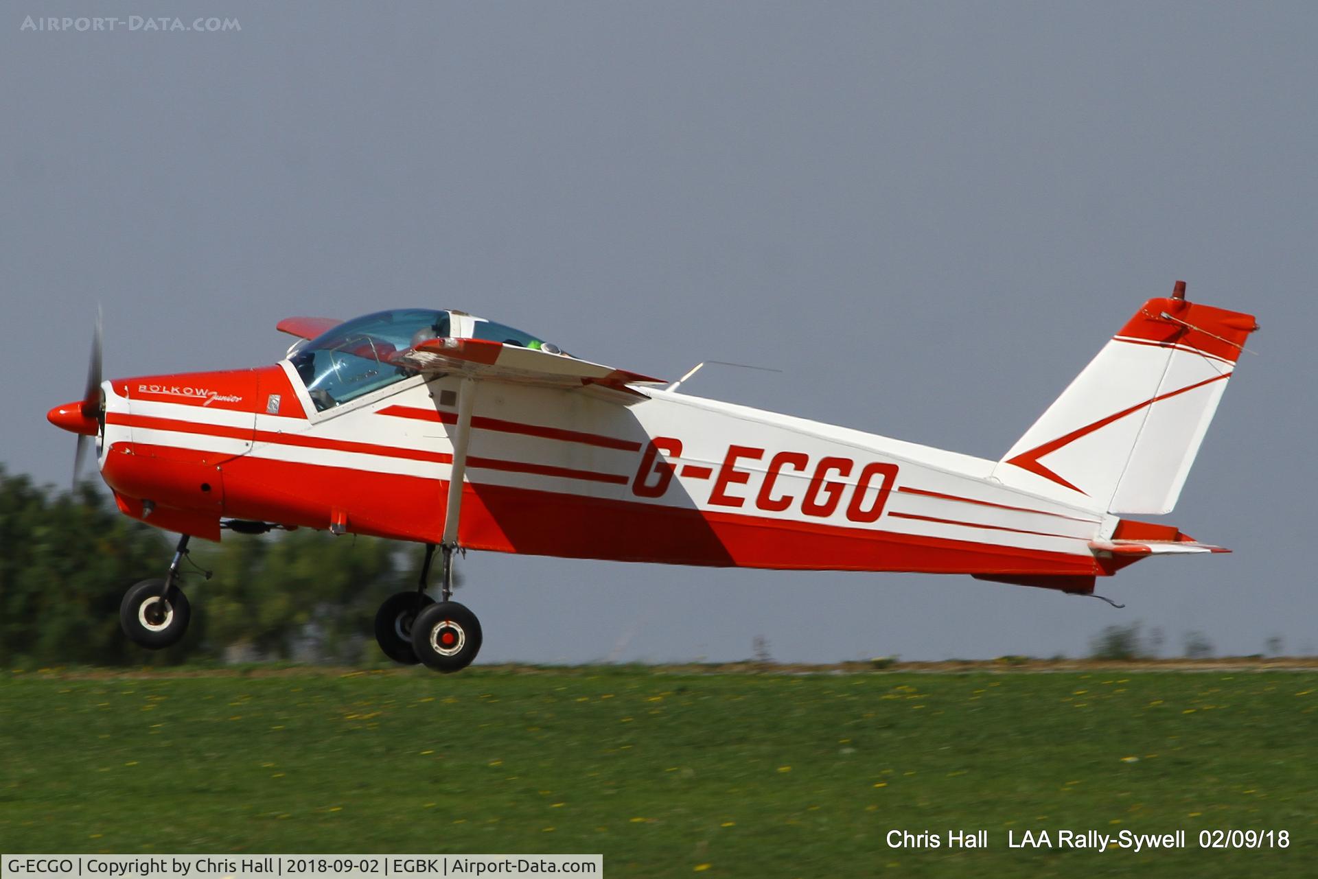 G-ECGO, 1966 Bolkow Bo-208C Junior C/N 599, 2018 LAA Rally, Sywell