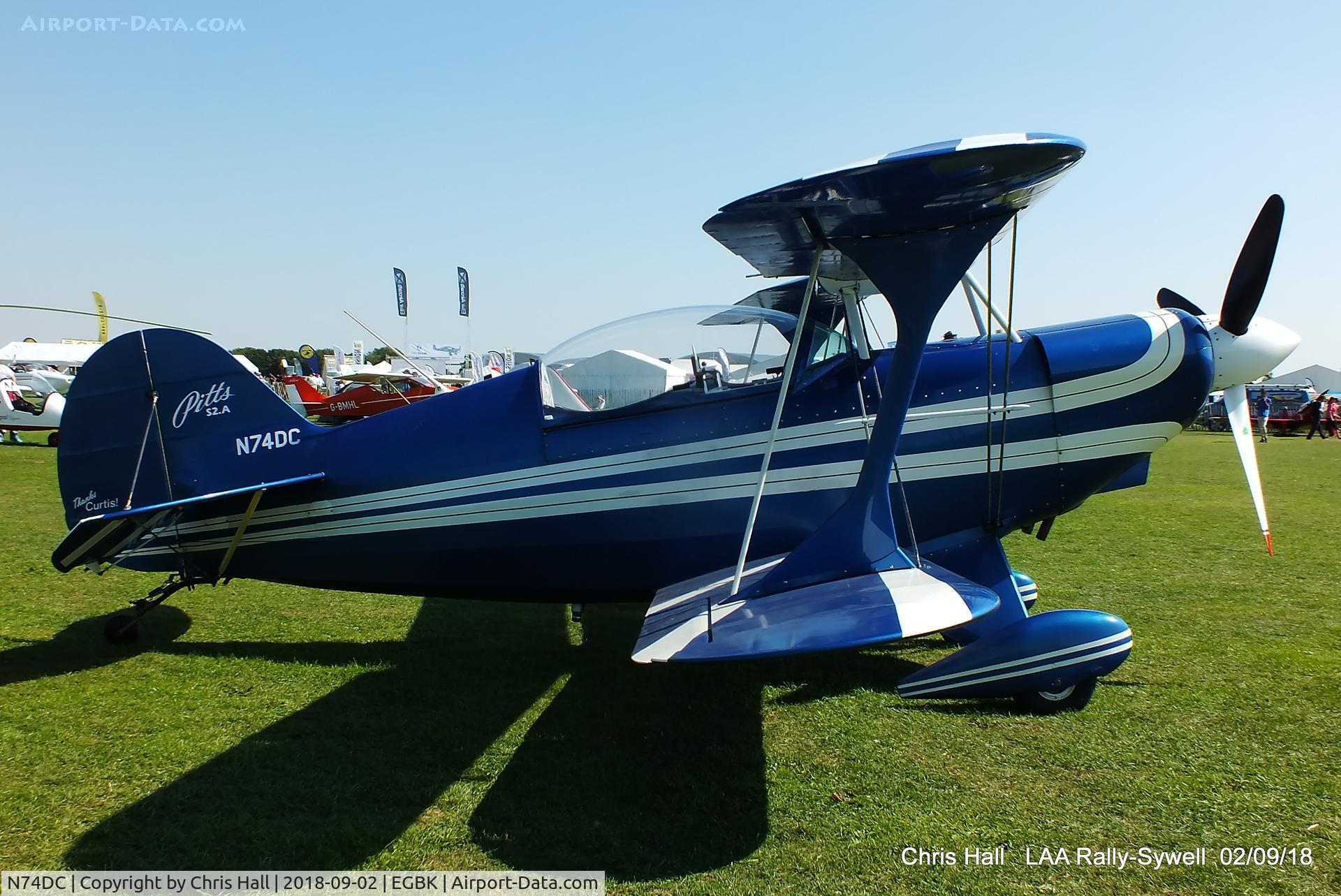 N74DC, 1980 Aerotek Pitts S-2A Special C/N 2228, 2018 LAA Rally, Sywell