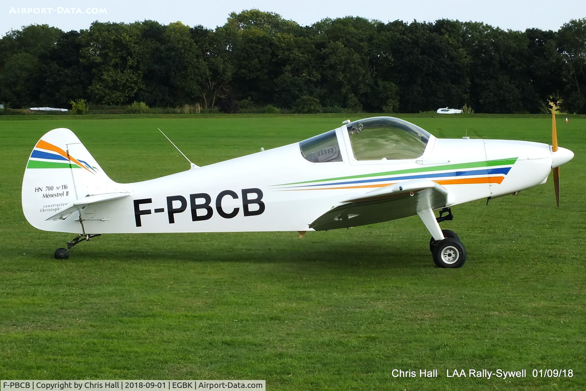 F-PBCB, Nicollier HN-700 Menestrel II C/N 116, 2018 LAA Rally, Sywell
