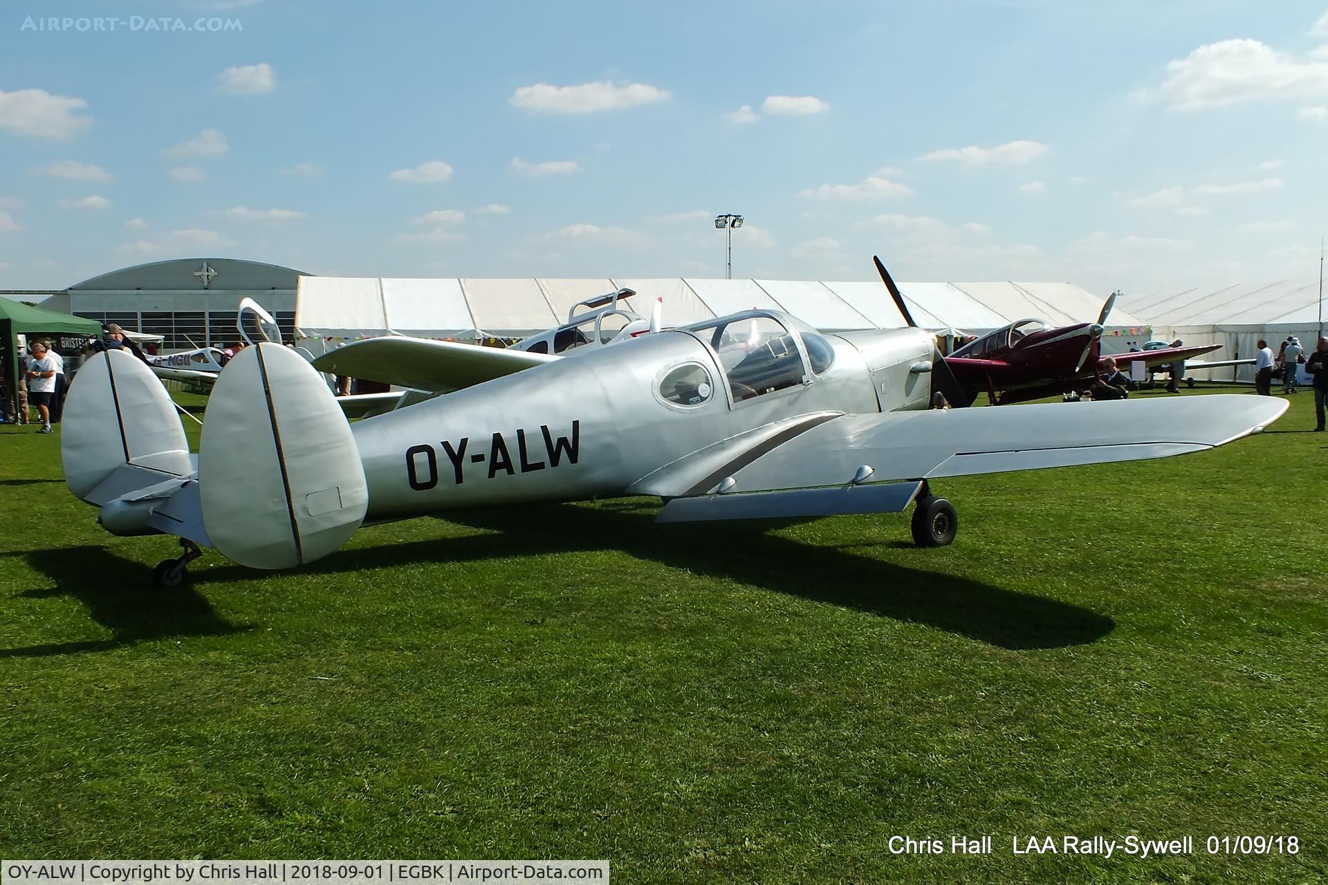 OY-ALW, 1946 Miles M.28 Mercury 6 C/N 6268, 2018 LAA Rally, Sywell