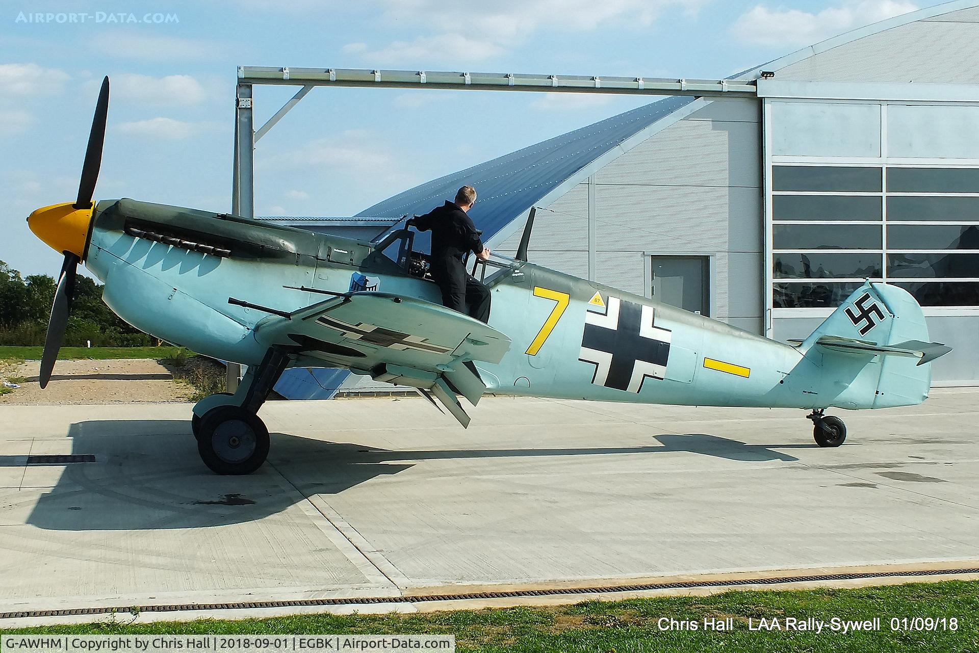 G-AWHM, 1958 Hispano HA-1112-M1L Buchon C/N 187, 2018 LAA Rally, Sywell