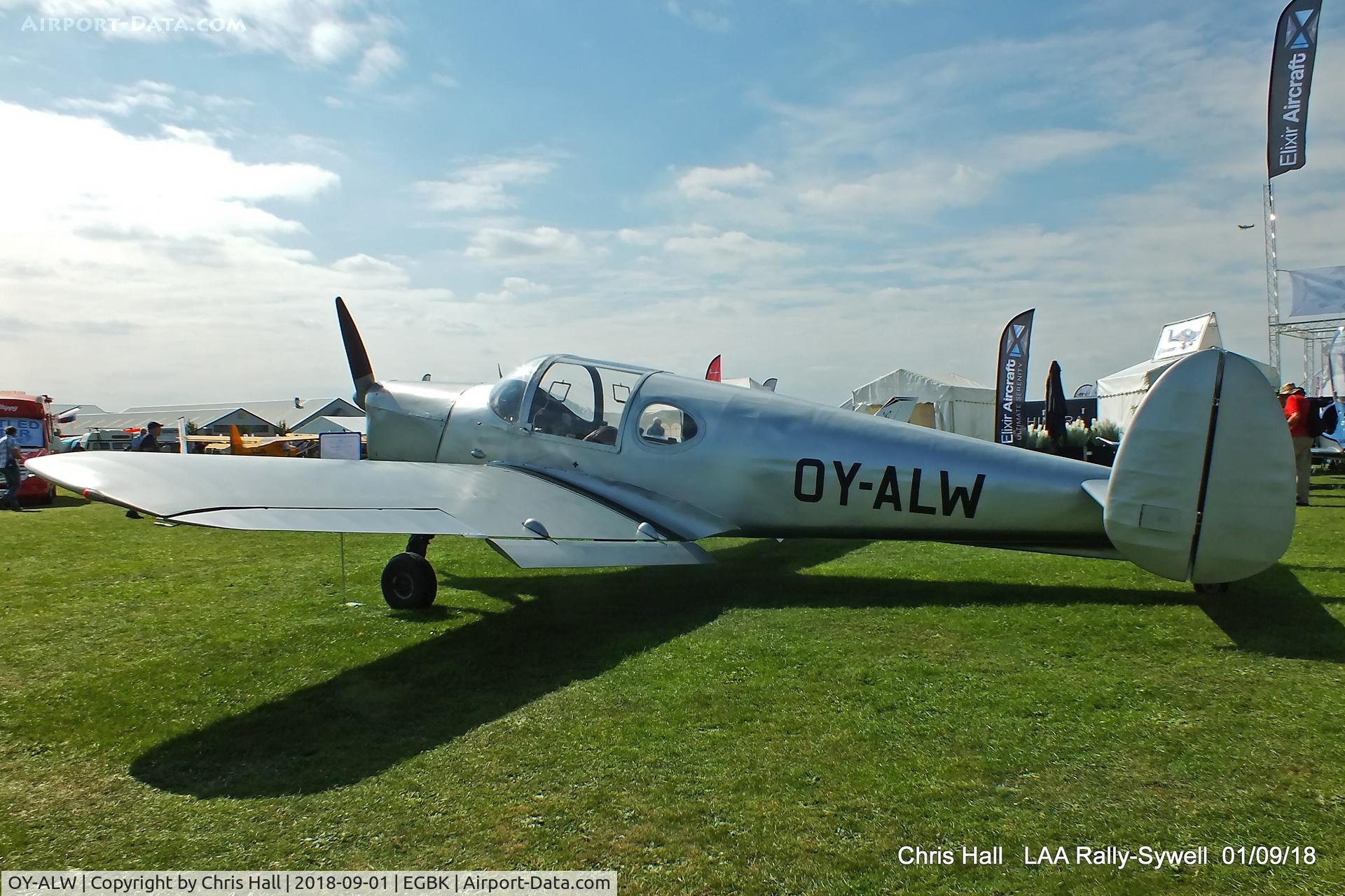 OY-ALW, 1946 Miles M.28 Mercury 6 C/N 6268, 2018 LAA Rally, Sywell