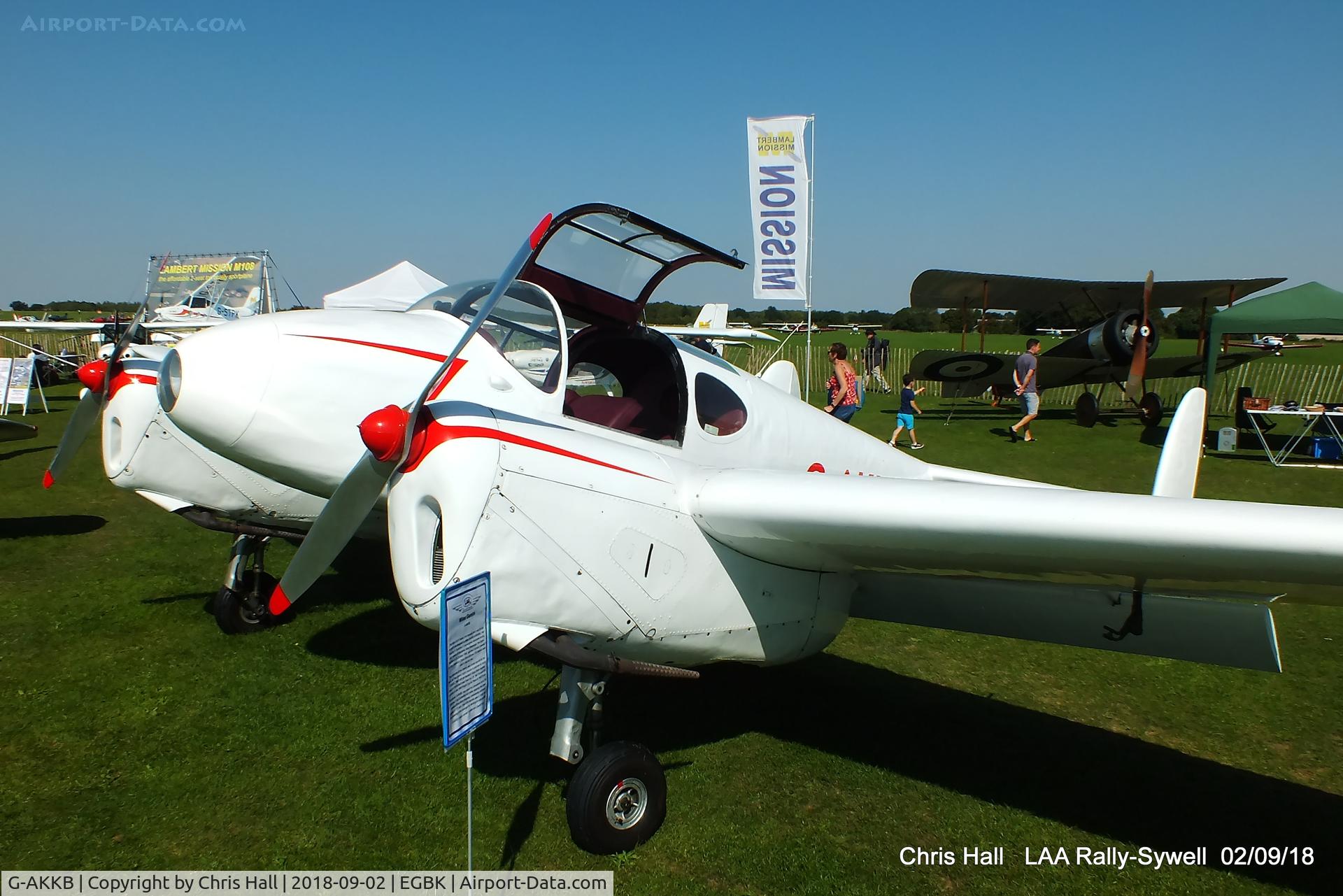 G-AKKB, 1947 Miles M-65 Gemini 1A C/N 6537, 2018 LAA Rally, Sywell