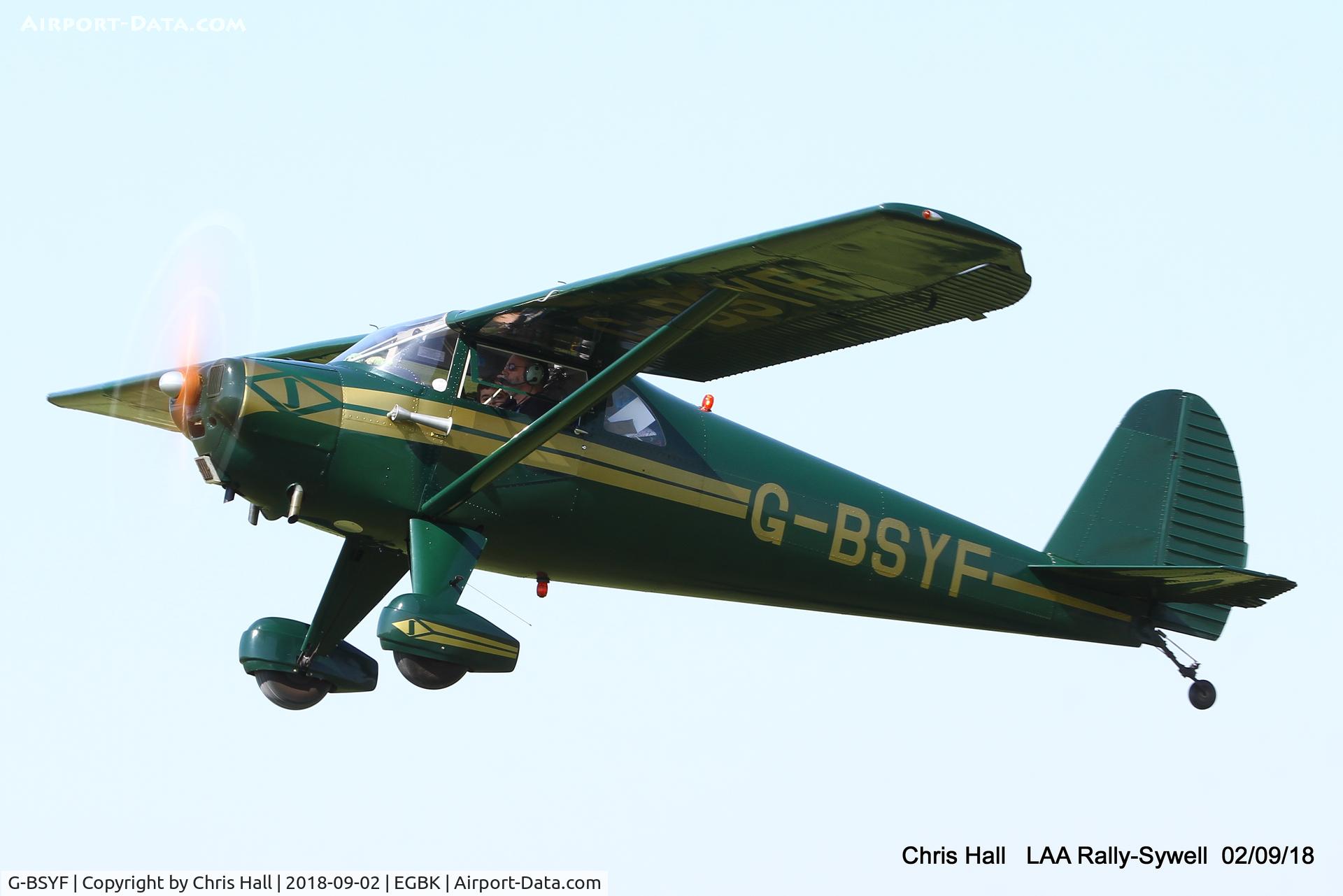 G-BSYF, 1946 Luscombe 8E Silvaire C/N 3455, 2018 LAA Rally, Sywell