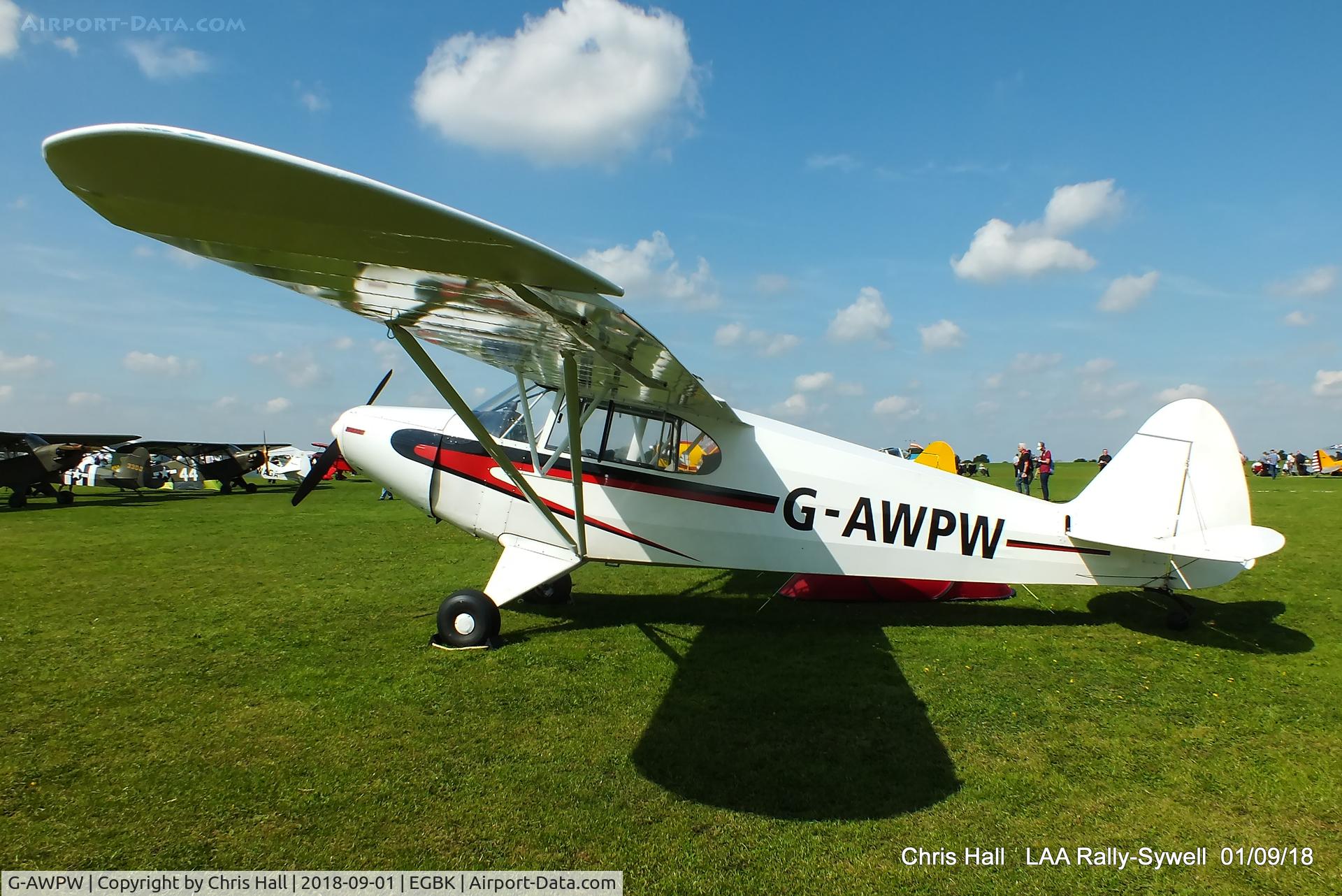 G-AWPW, 1947 Piper PA-12 Super Cruiser C/N 12-3947, 2018 LAA Rally, Sywell
