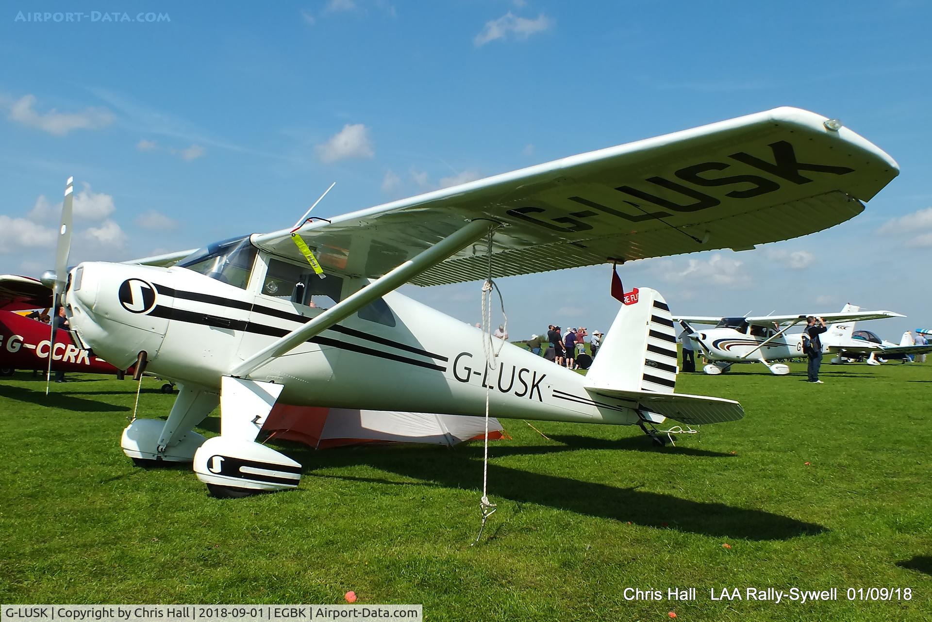 G-LUSK, 1947 Luscombe 8F Silvaire C/N 3795, 2018 LAA Rally, Sywell