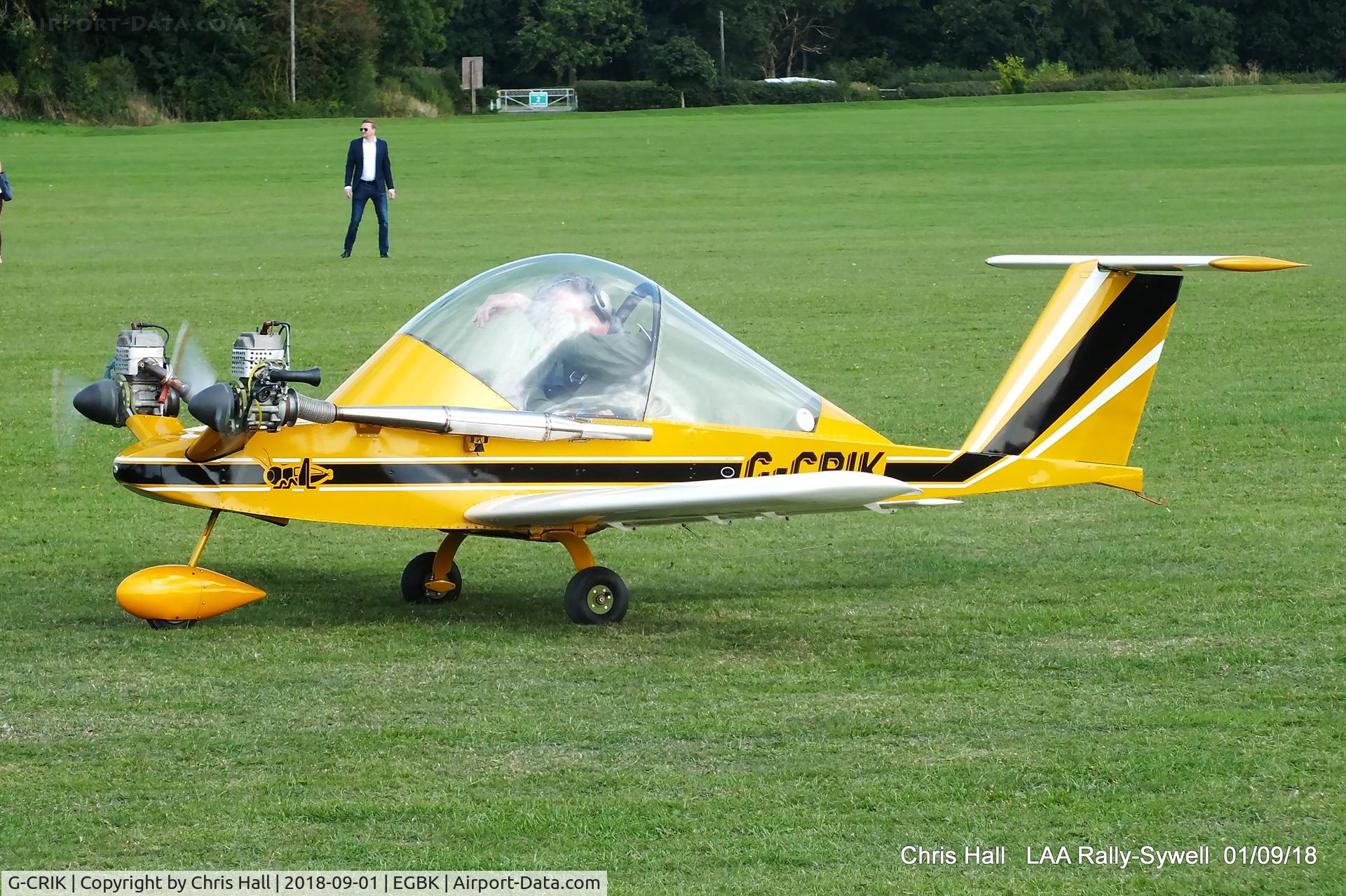 G-CRIK, 2004 Colomban MC-15 Cri-Cri (Cricket) C/N PFA 133-13289, 2018 LAA Rally, Sywell