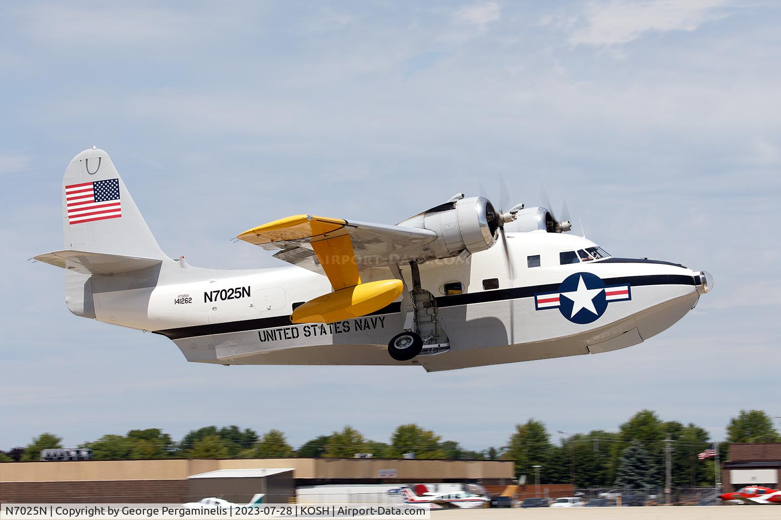 N7025N, 1955 Grumman HU-16C (UF-1) Albatross C/N G-409, Airventure 2023.