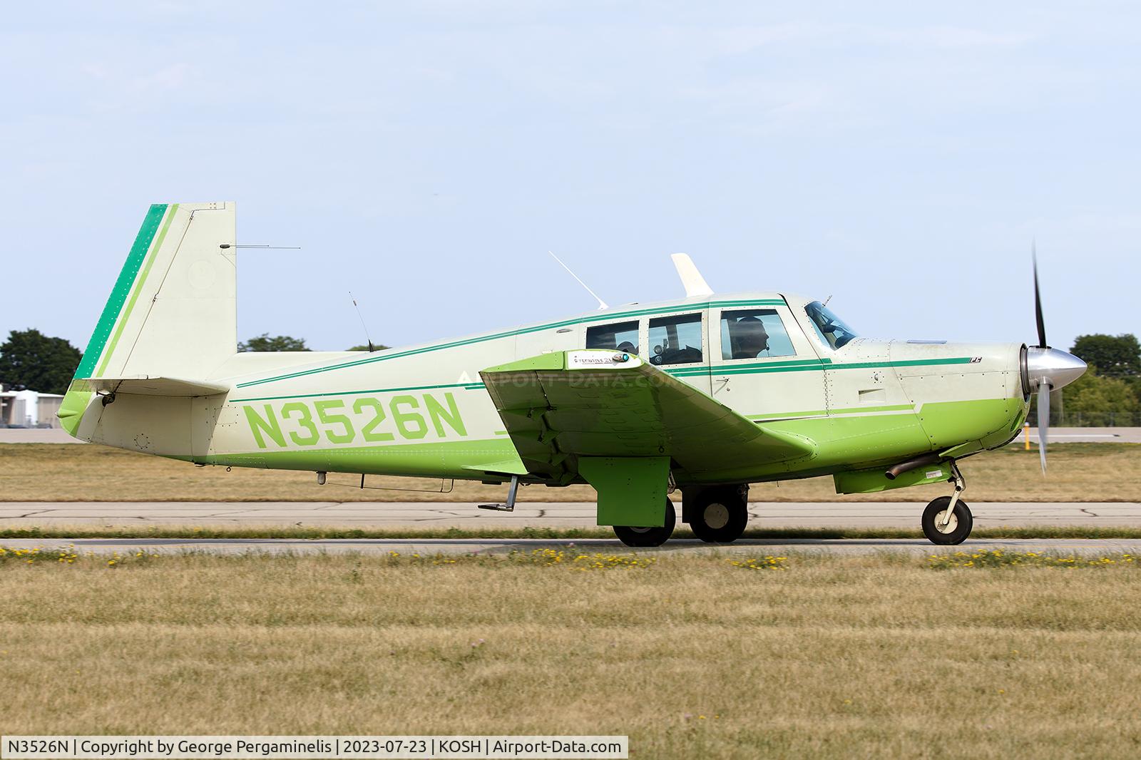 N3526N, 1967 Mooney M20F Executive C/N 680084, Airventure 2023.