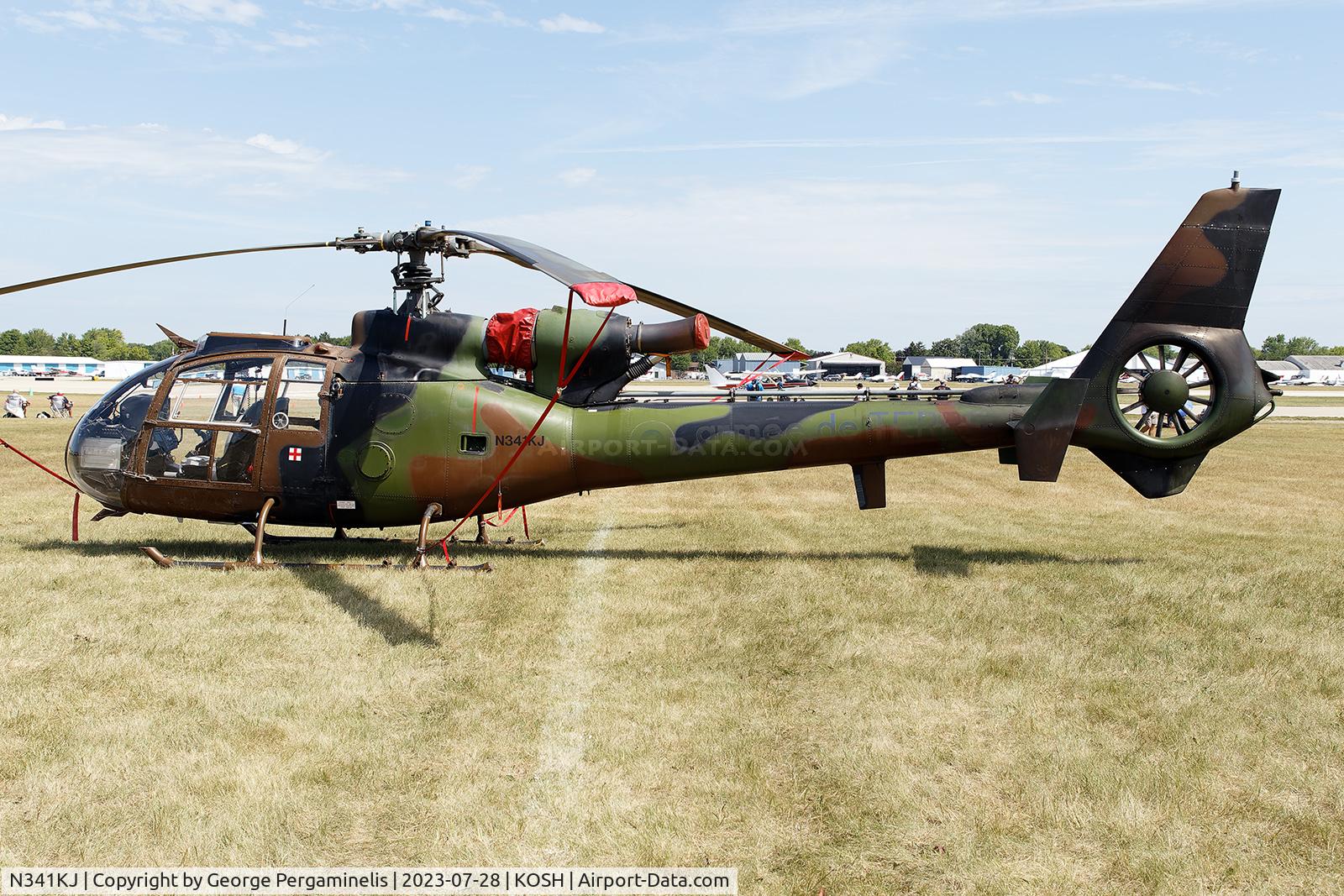 N341KJ, 1976 Eurocopter SA-341F2 Gazelle C/N 1483, Airventure 2023.