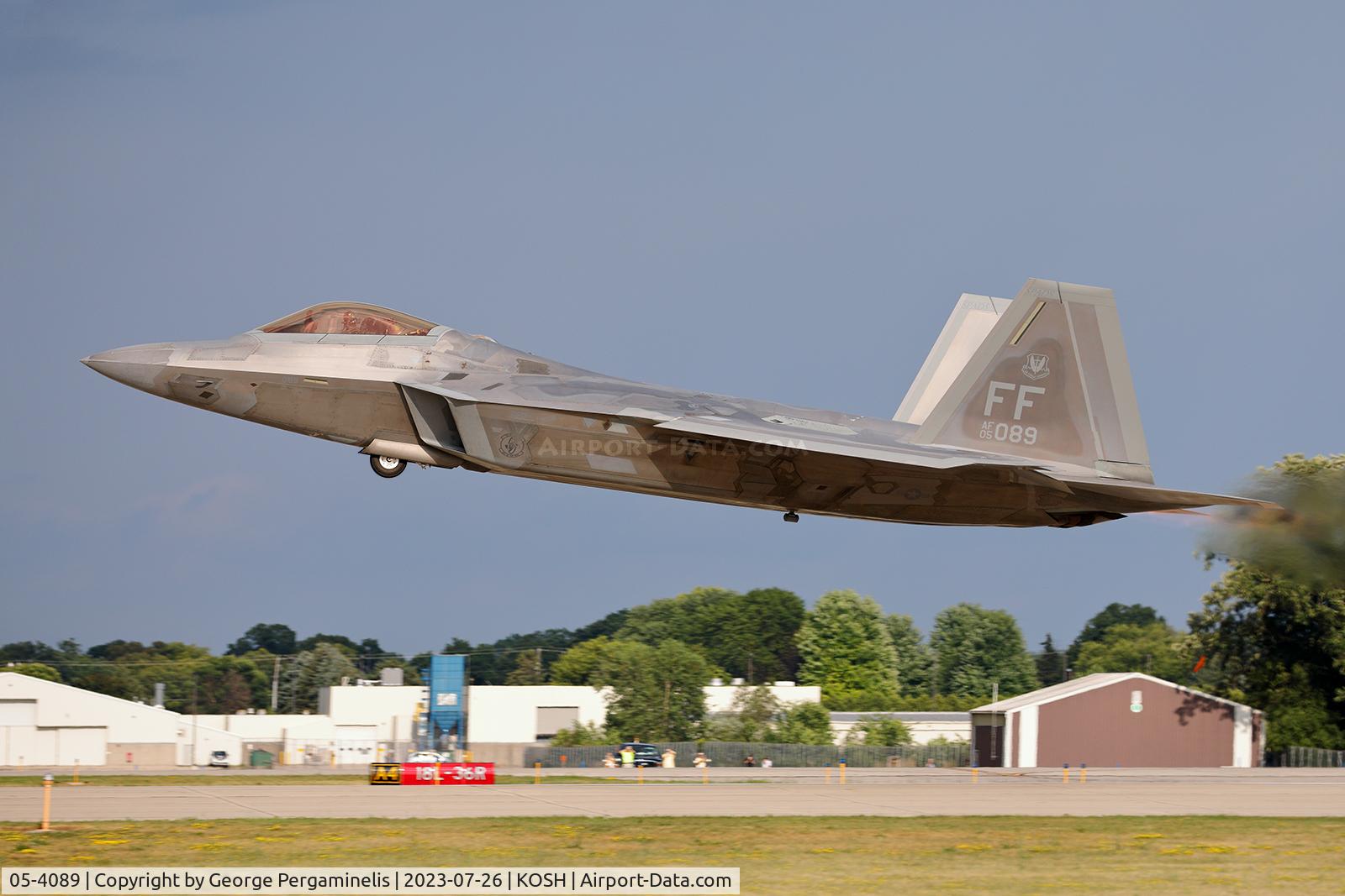 05-4089, Lockheed Martin F-22A Raptor C/N 4089, Airventure 2023.