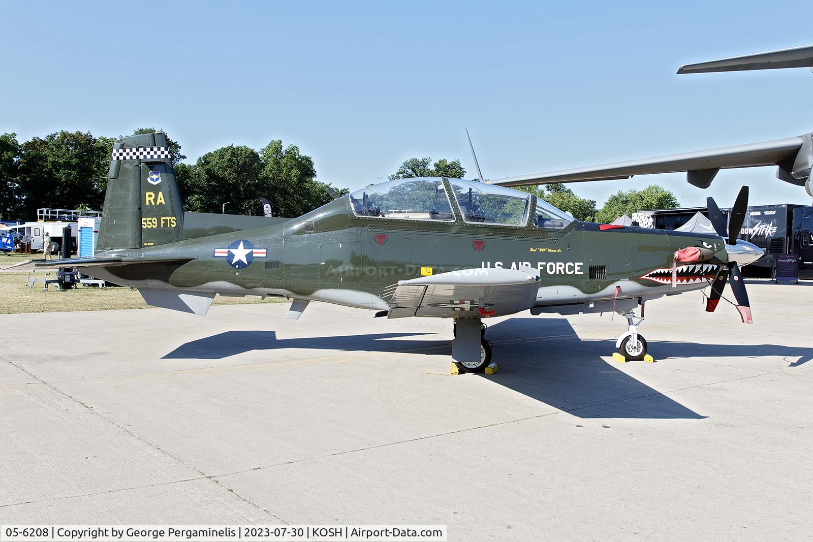 05-6208, 2005 Raytheon T-6A Texan II C/N PT-356, Airventure 2023.