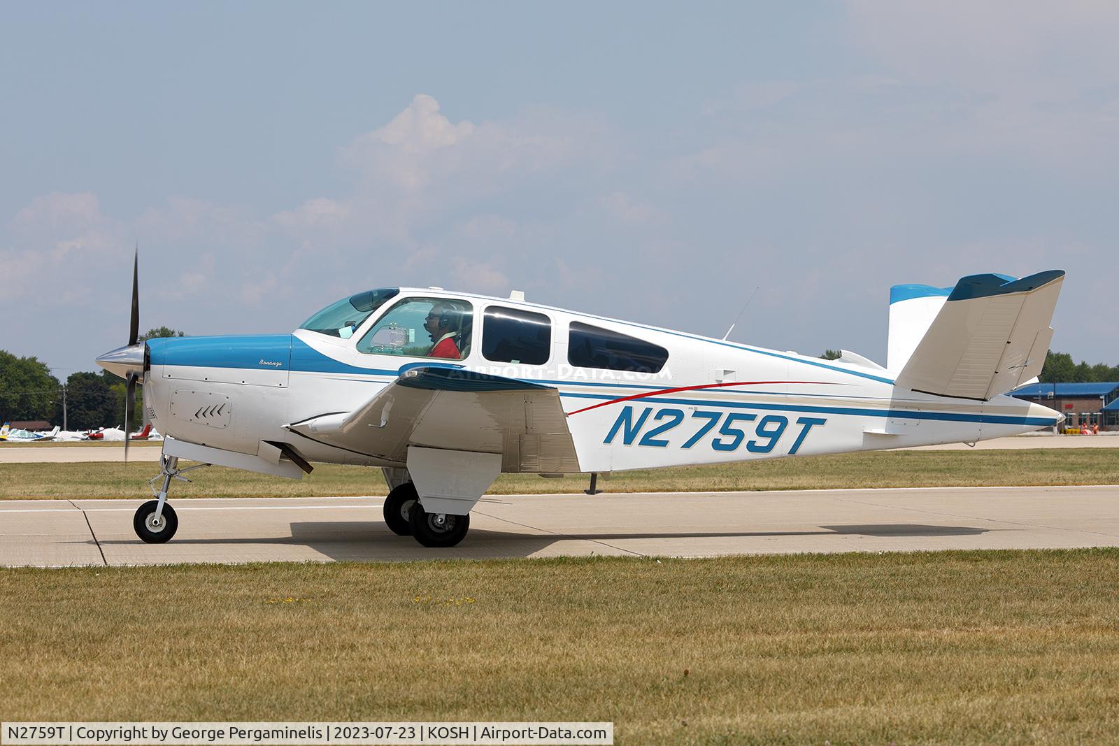 N2759T, 1967 Beech V35 Bonanza C/N D-8468, Airventure 2023.
