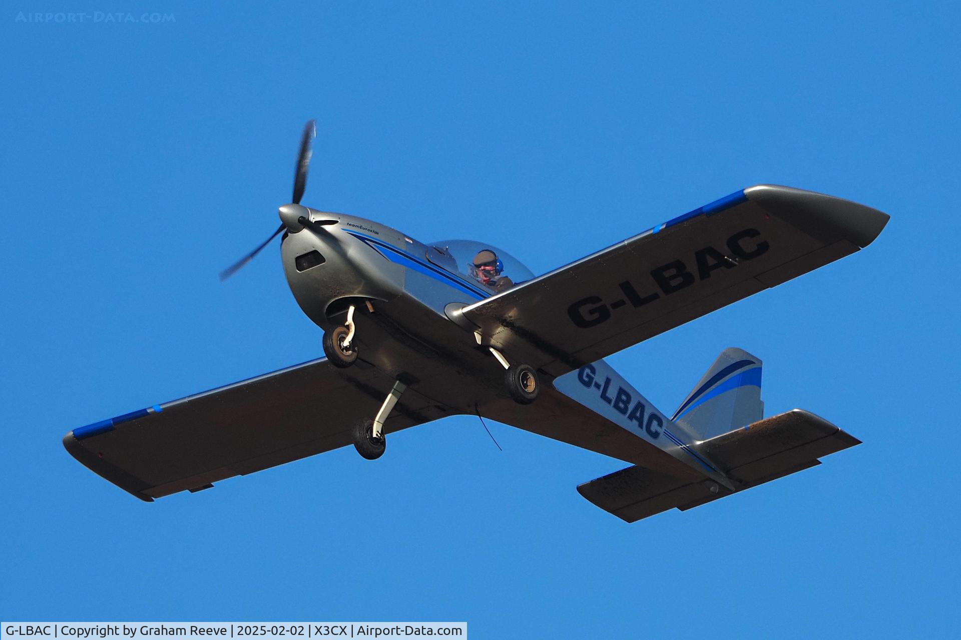 G-LBAC, 2011 Cosmik EV-97 TeamEurostar UK C/N 3934, Departing from Northrepps.