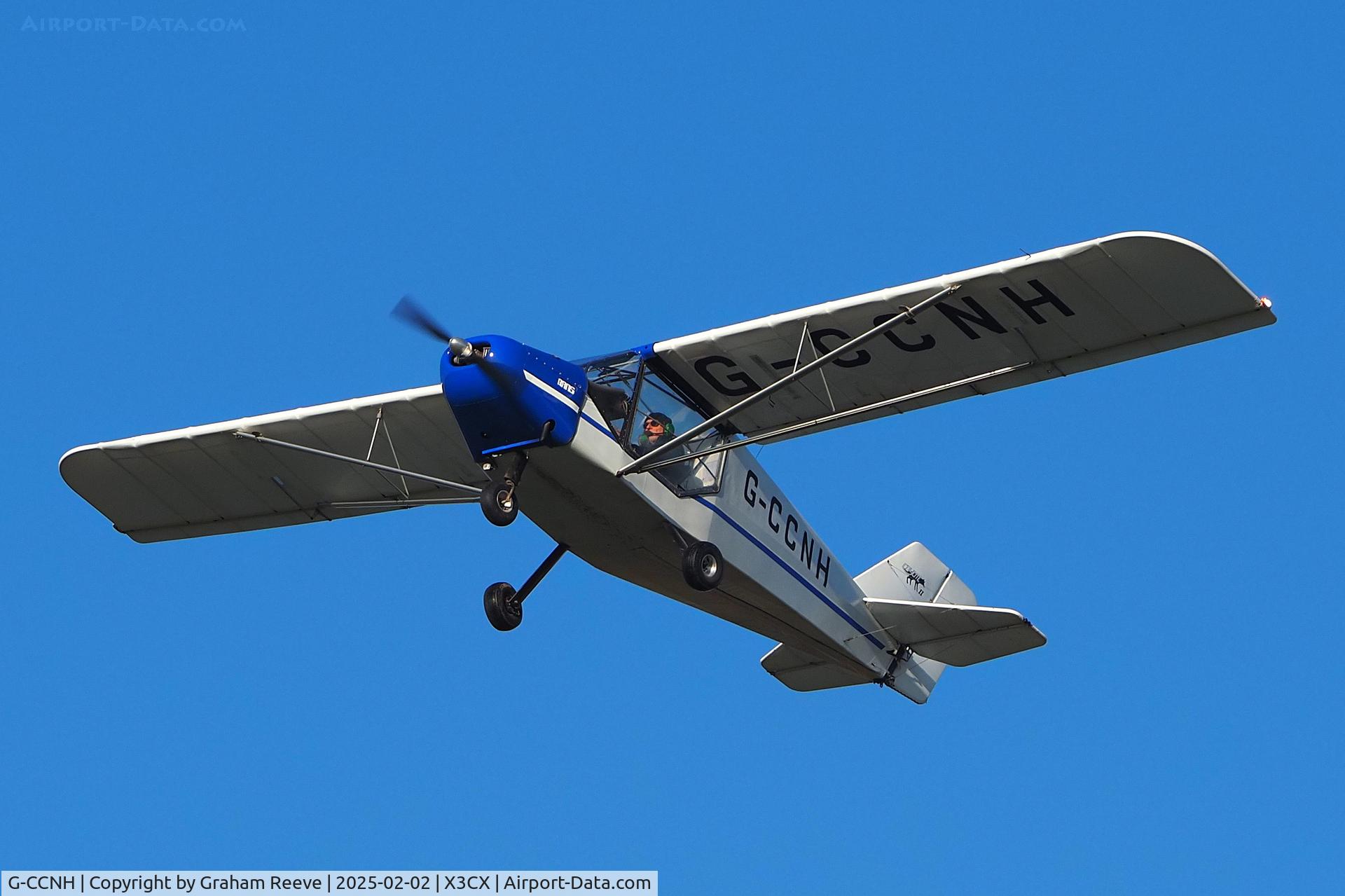 G-CCNH, 2003 Rans S-6ES Coyote II C/N PFA 204-14114, Departing from Northrepps.