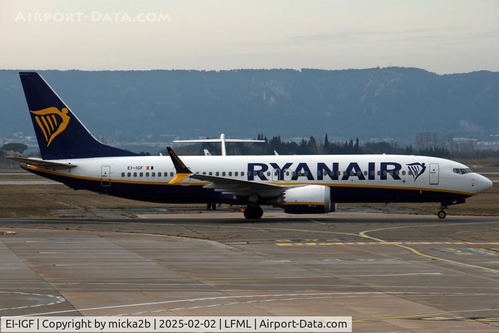 EI-IGF, 2023 Boeing 737-8-200 MAX C/N 67074, Taxiing